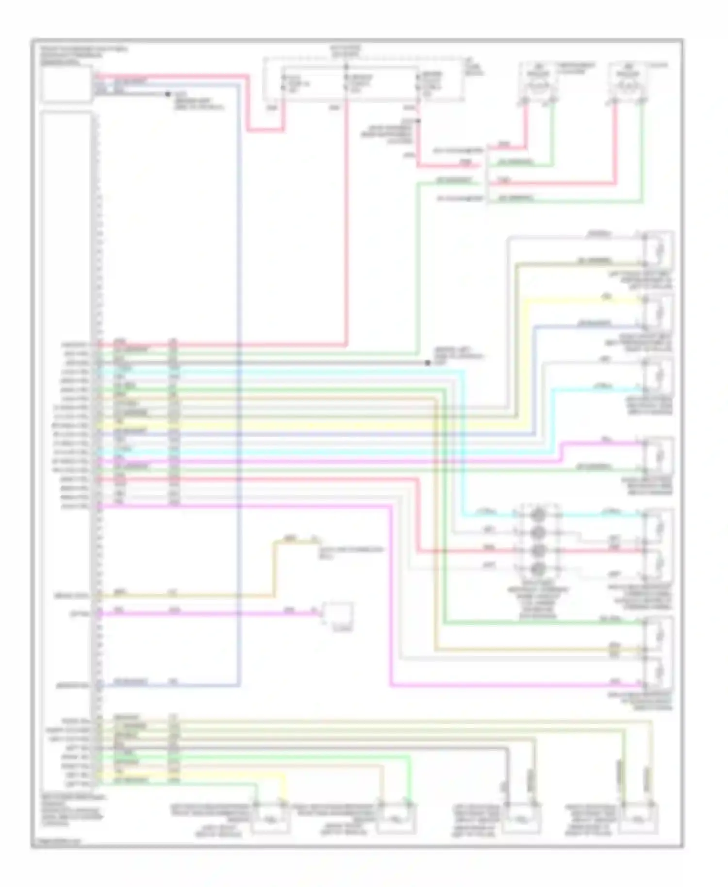 Aveo Chevrolet I (2003-2008): Supplemental restraints circuit