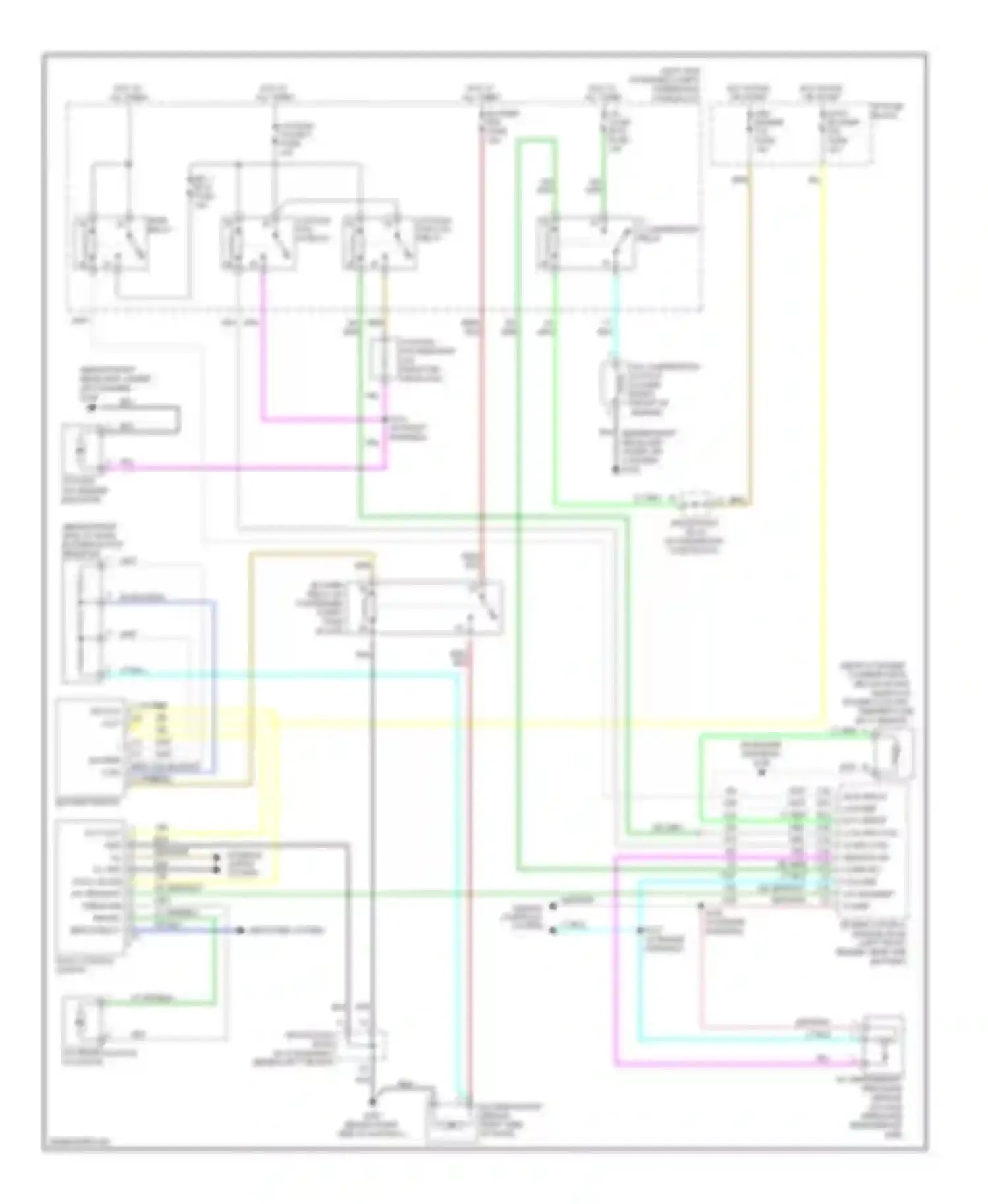 Wiring diagram a/c recirculation actuator for Chevrolet Aveo I (2003-2008) (1 of 1)