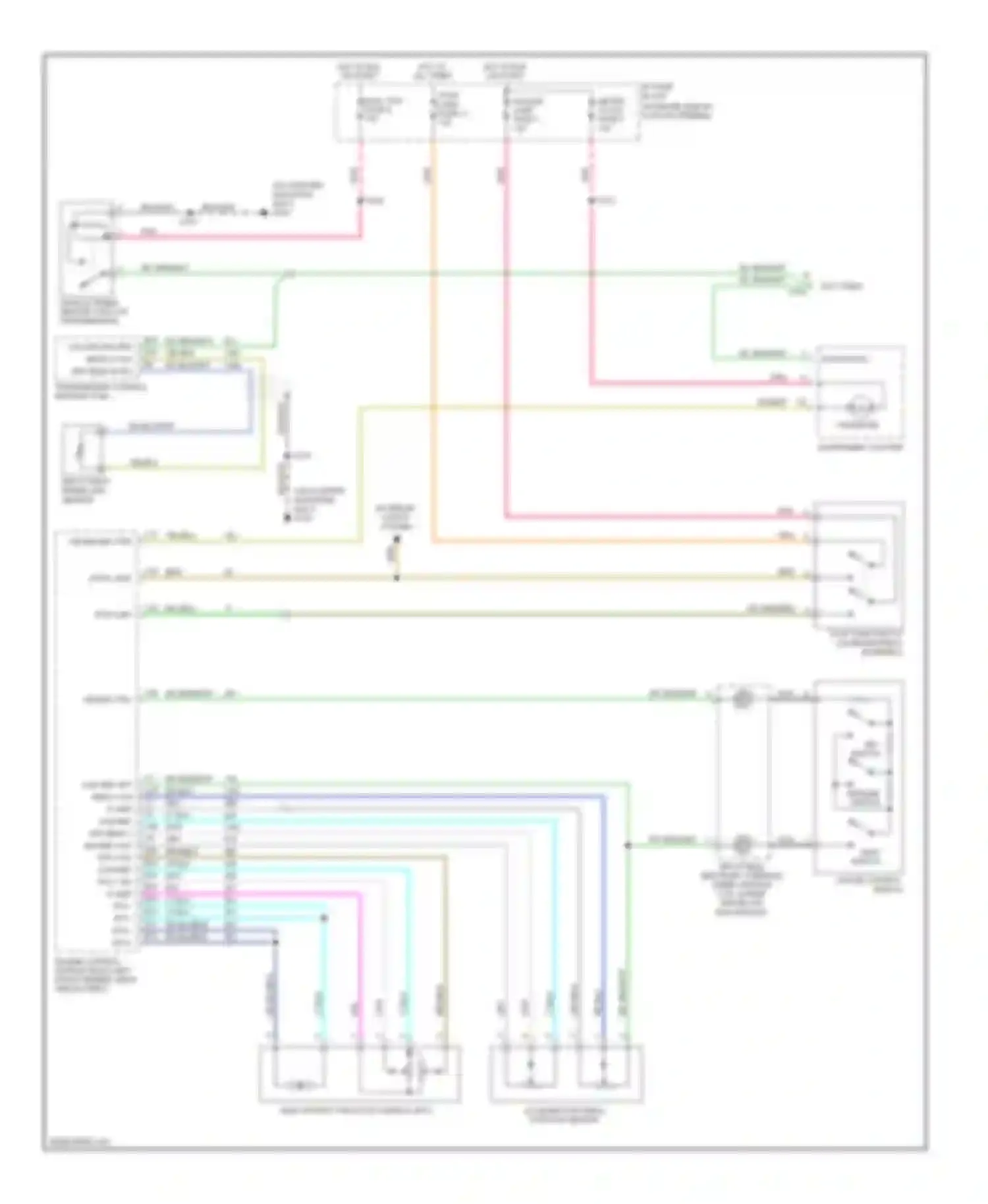Wiring diagram accelerator pedal position sensor for Chevrolet Aveo I (2003-2008) (1 of 2)