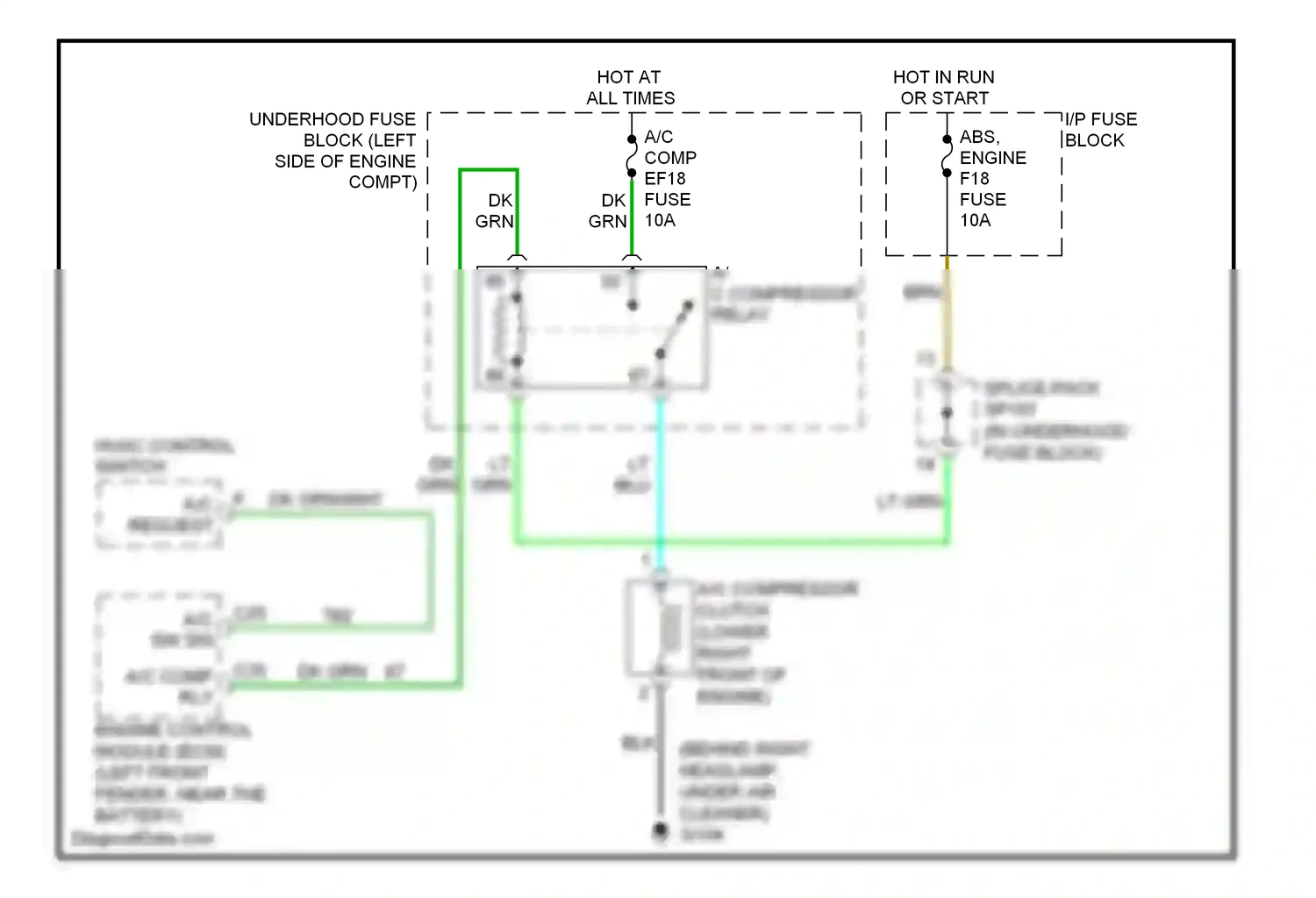 Wiring diagram blu for Chevrolet Aveo I (2003-2008) (2 of 10)