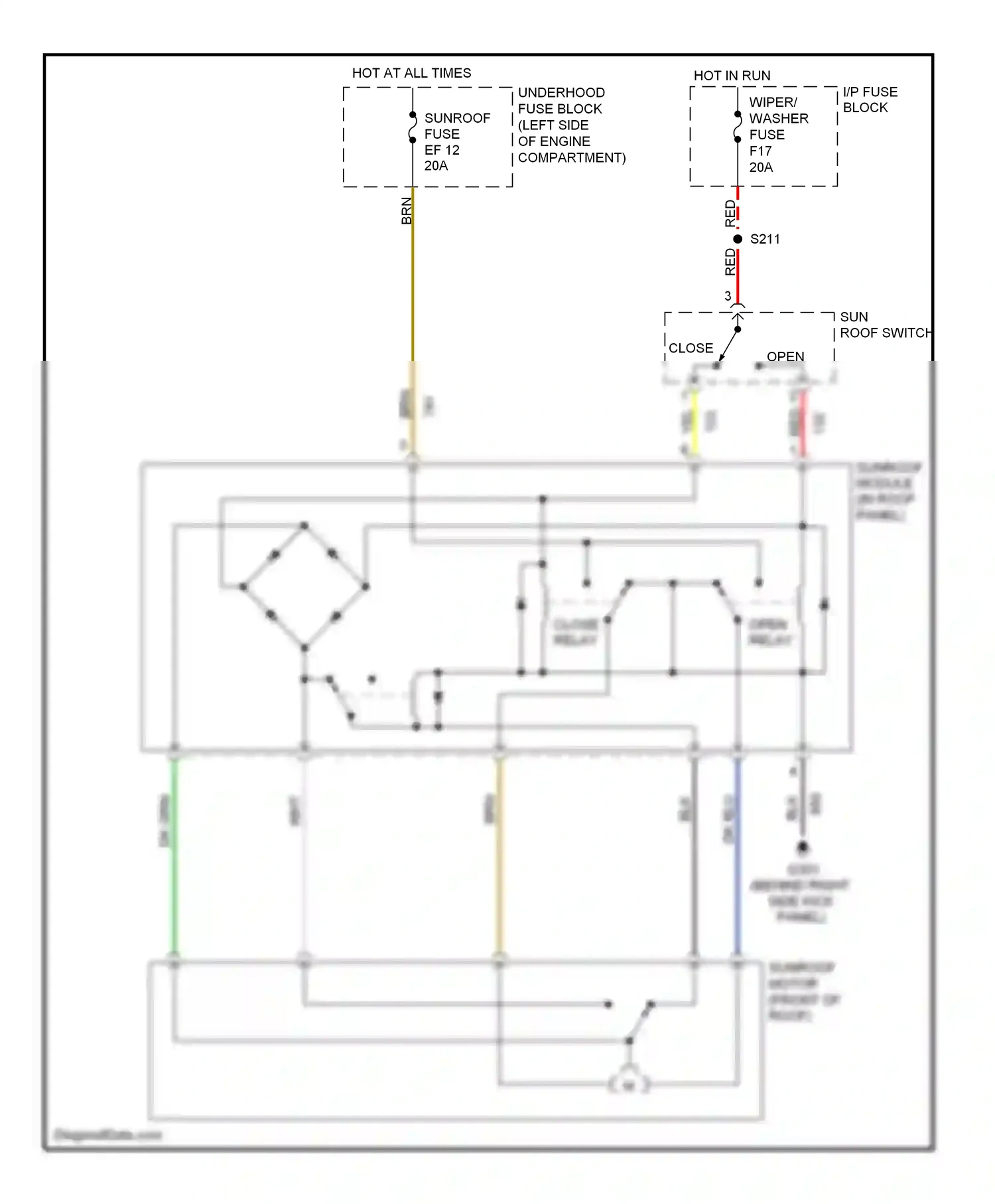 Wiring diagram brn for Chevrolet Aveo I (2003-2008) (29 of 37)