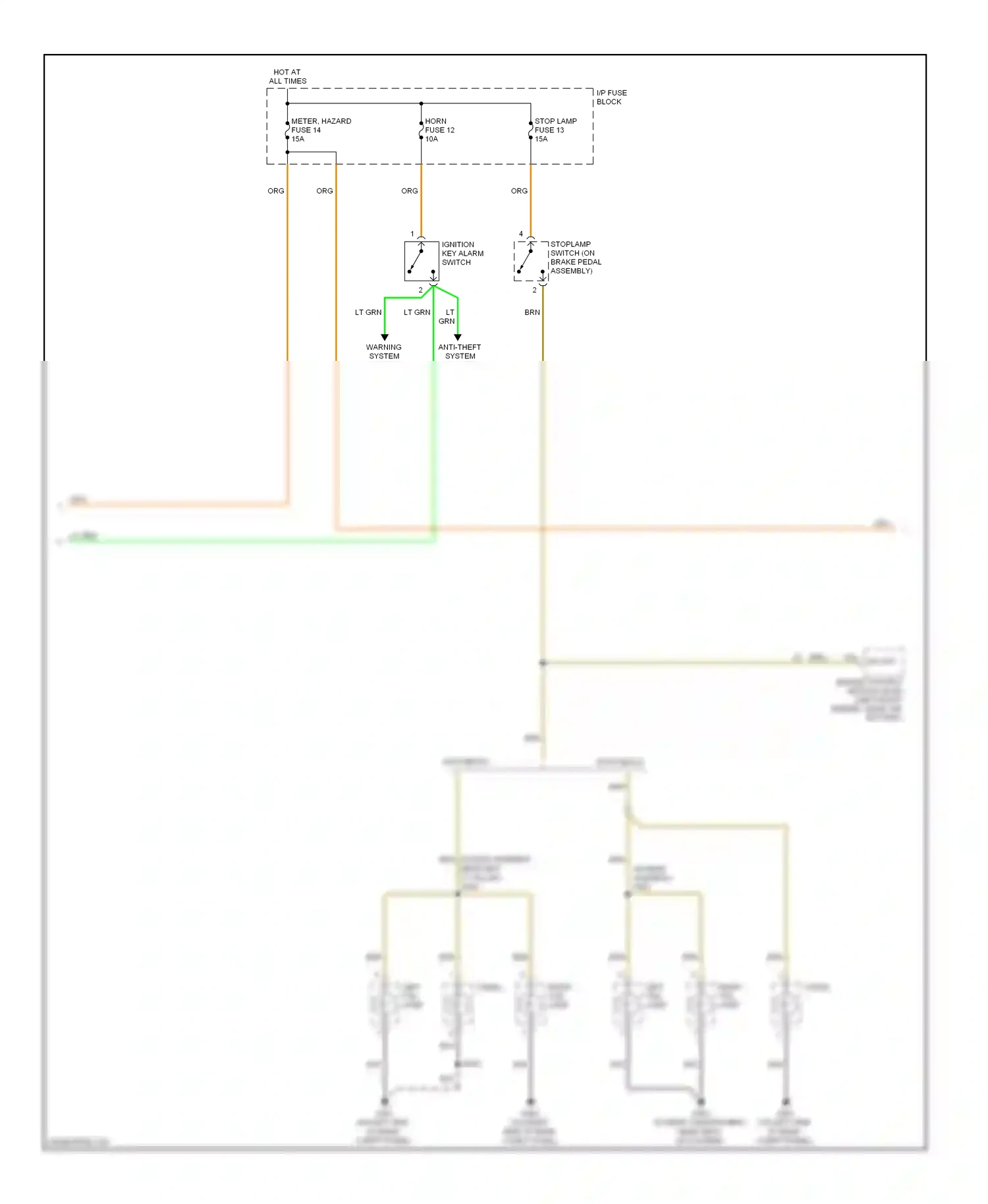 Wiring diagram brn for Chevrolet Aveo I (2003-2008) (12 of 37)