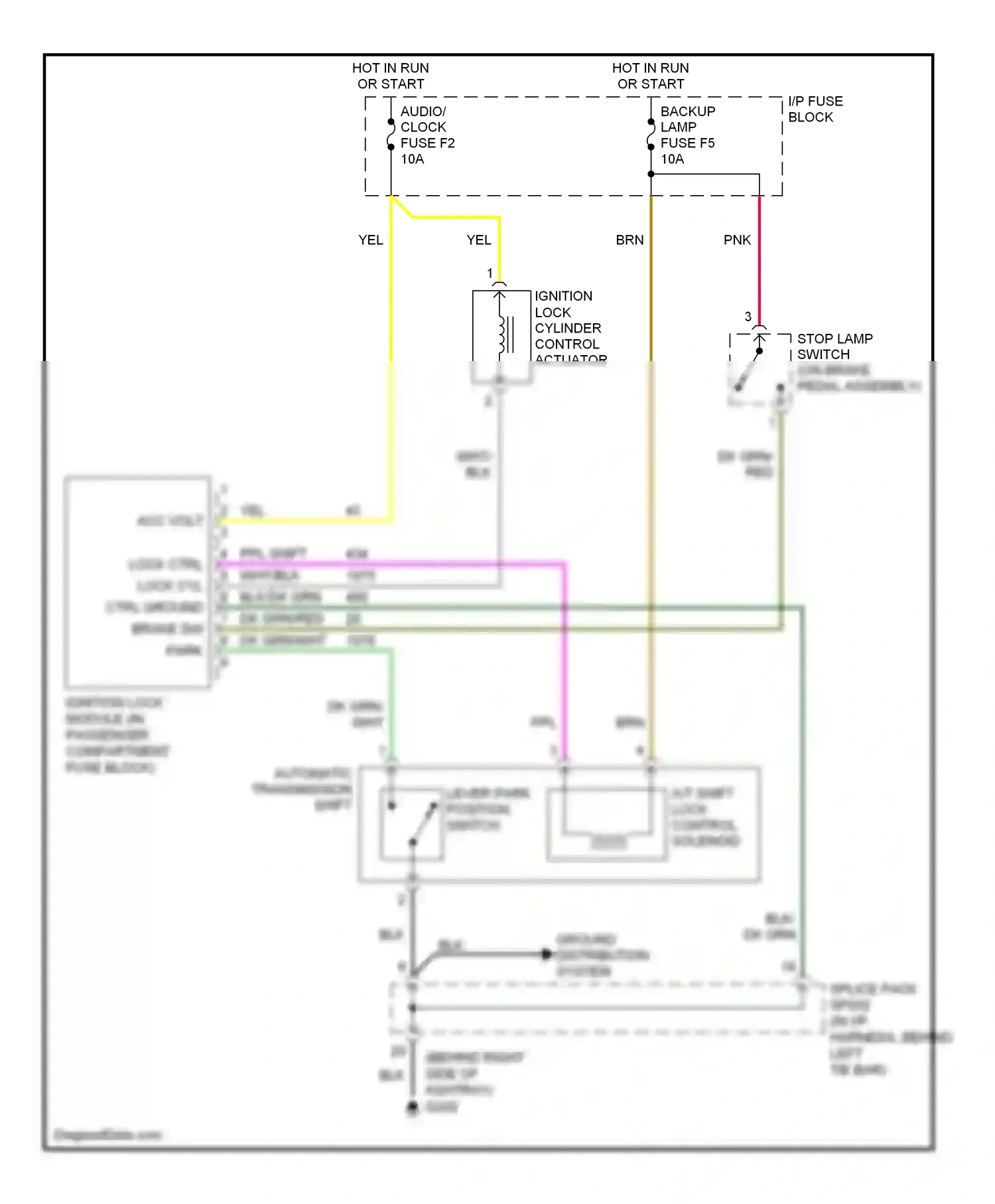 Wiring diagram brn for Chevrolet Aveo I (2003-2008) (34 of 37)