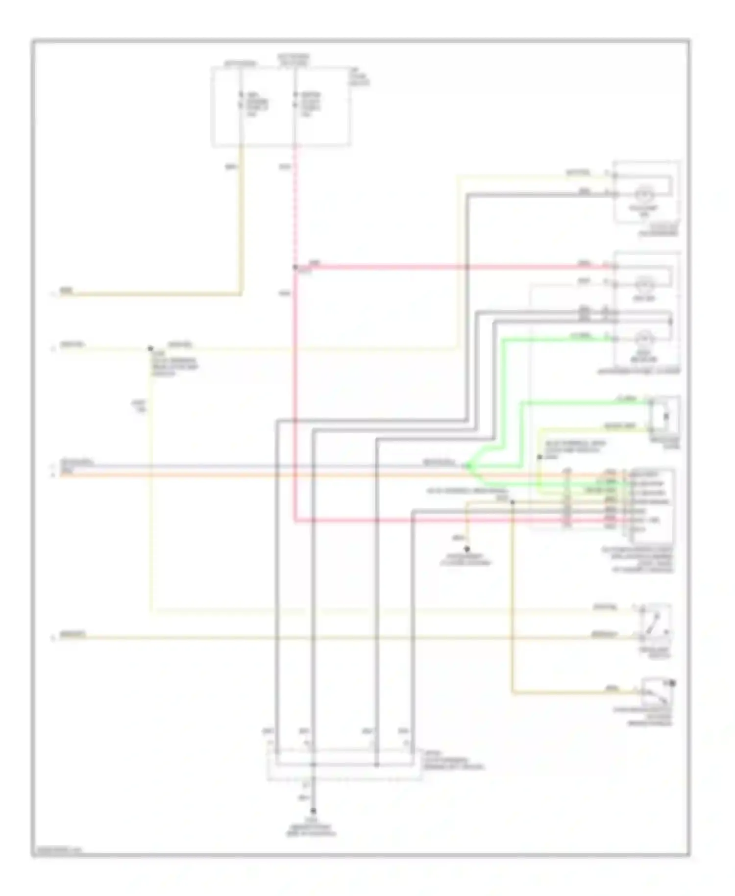 Wiring diagram instrument cluster system for Chevrolet Aveo I (2003-2008) (2 of 2)