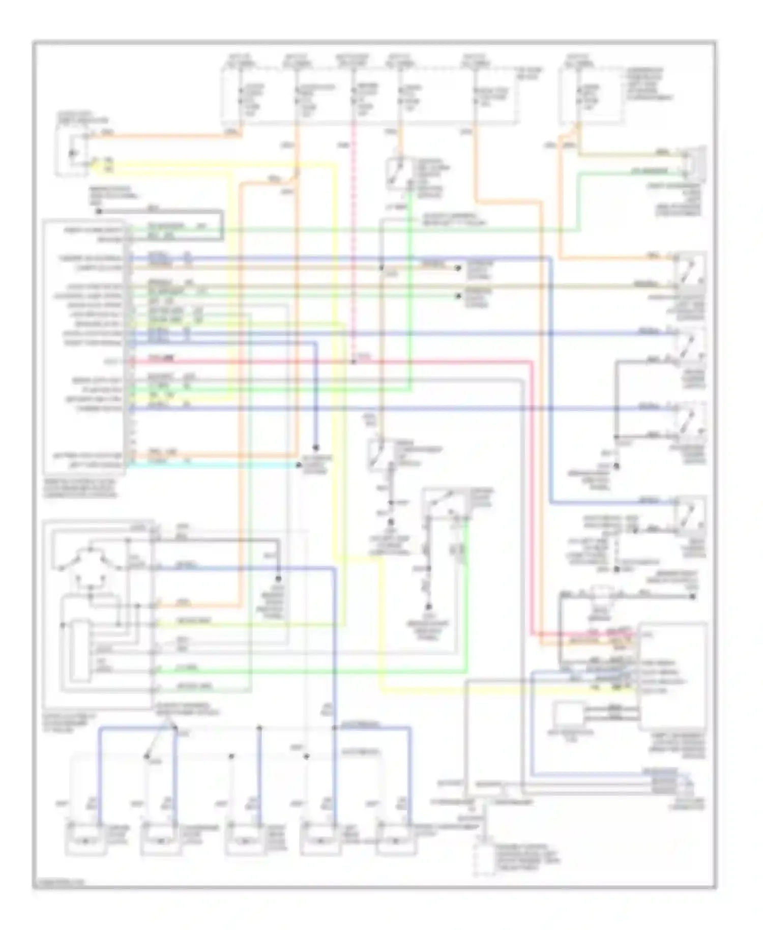 Wiring diagram notchback hatchback for Chevrolet Aveo I (2003-2008) (1 of 3)