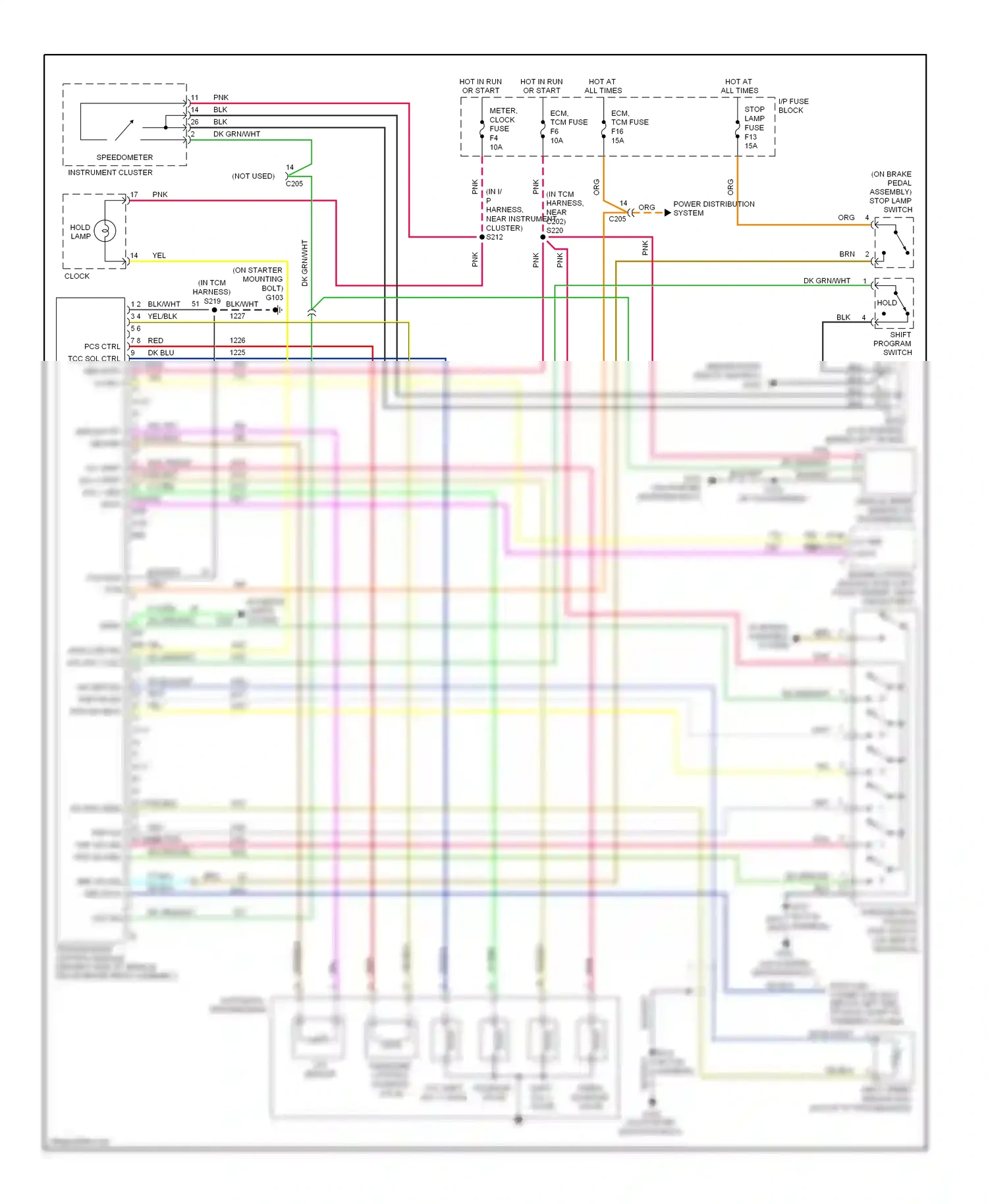 Chevrolet Aveo I (2003-2008) red wiring diagram  (11 of 19)