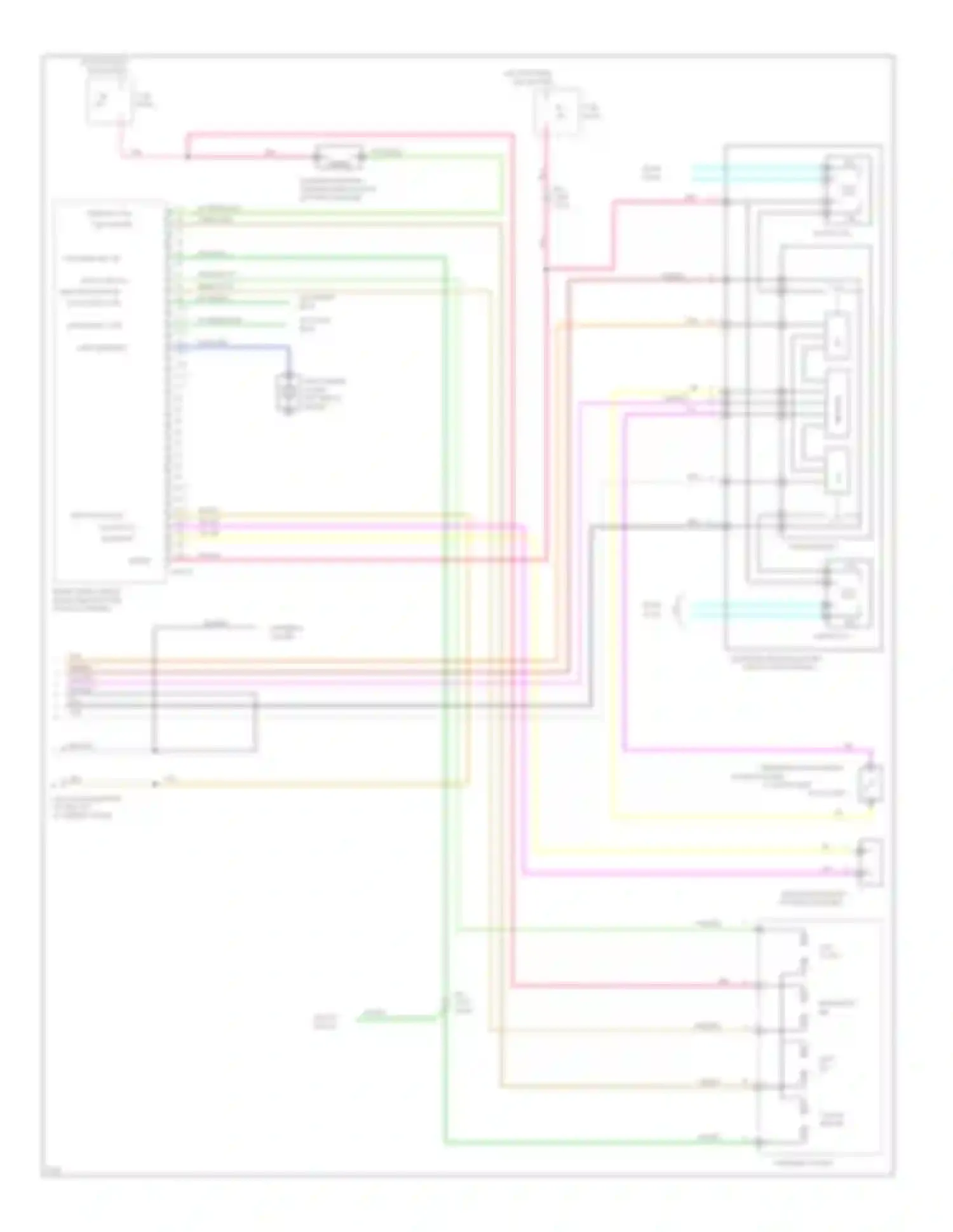 Wiring diagram fan control relay for Chevrolet Beretta I (1987-1996) (2 of 3)