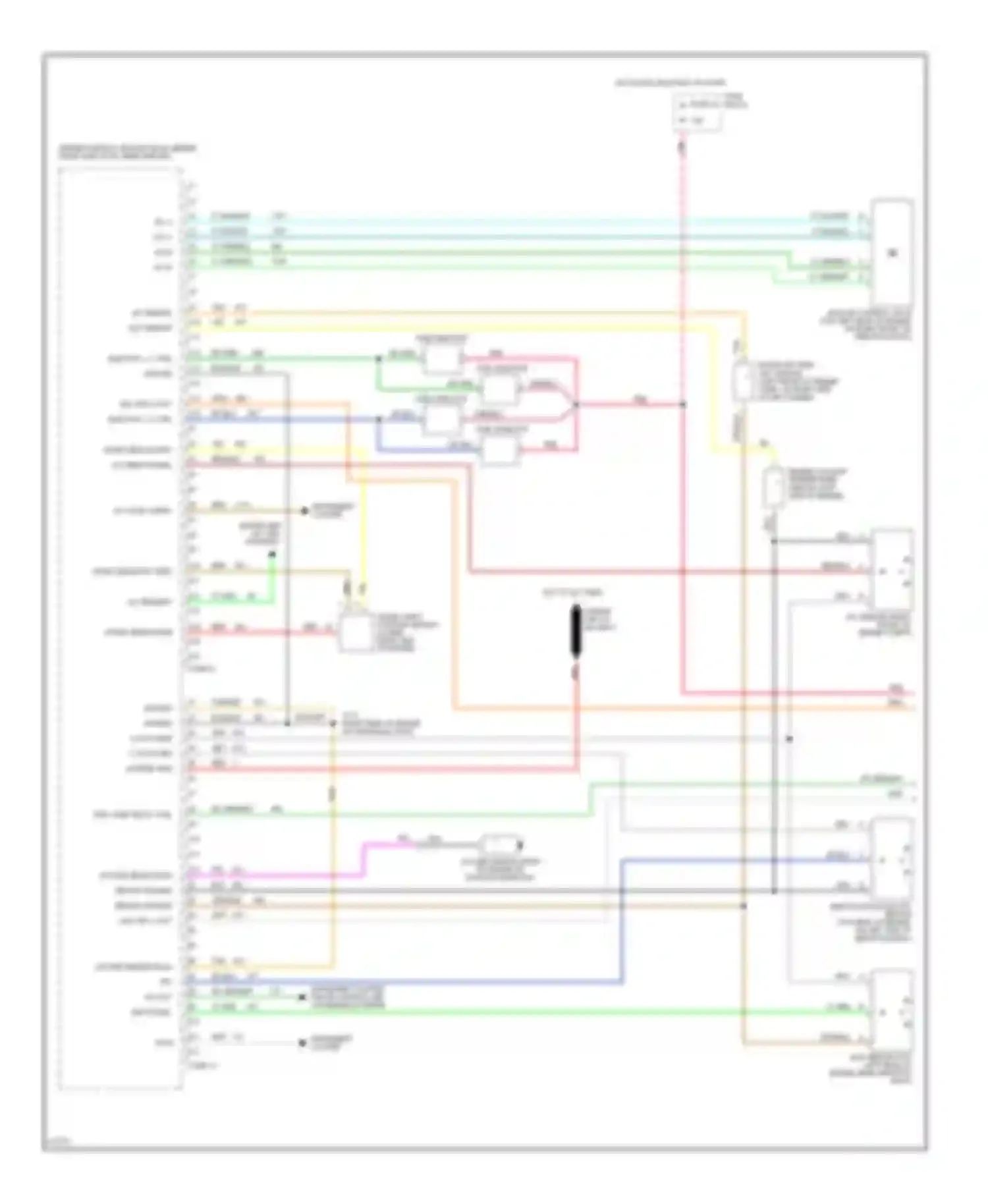 Wiring diagram right rear of engine, on transaxle stud) for Chevrolet Beretta I (1987-1996) (3 of 4)