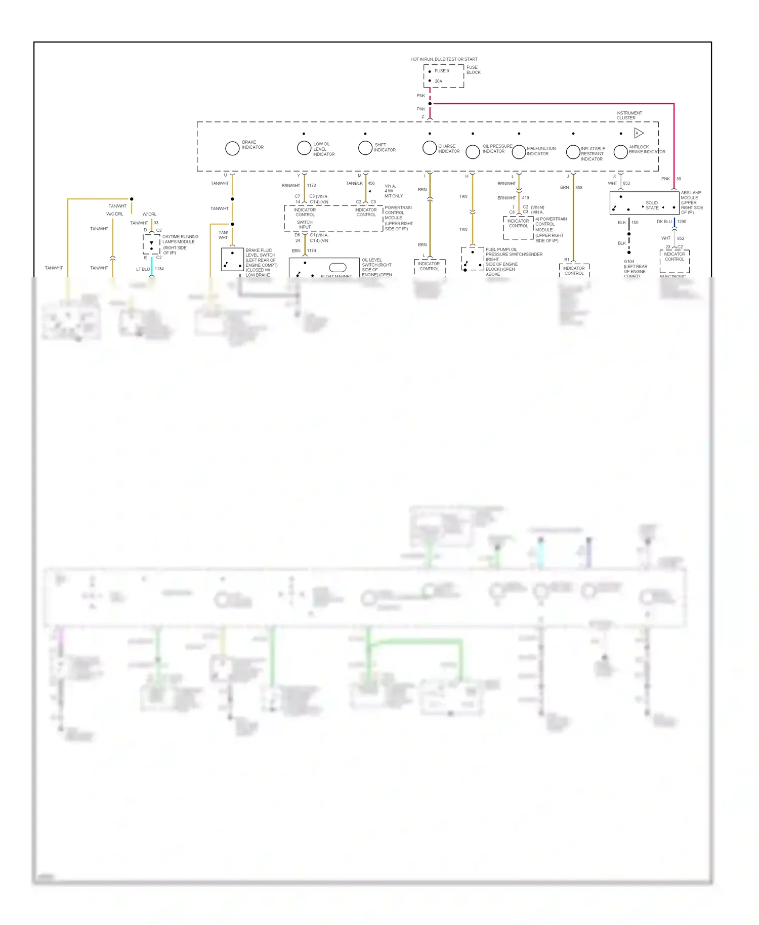 Chevrolet Beretta I (1987-1996) solid state wiring diagram  (1 of 3)