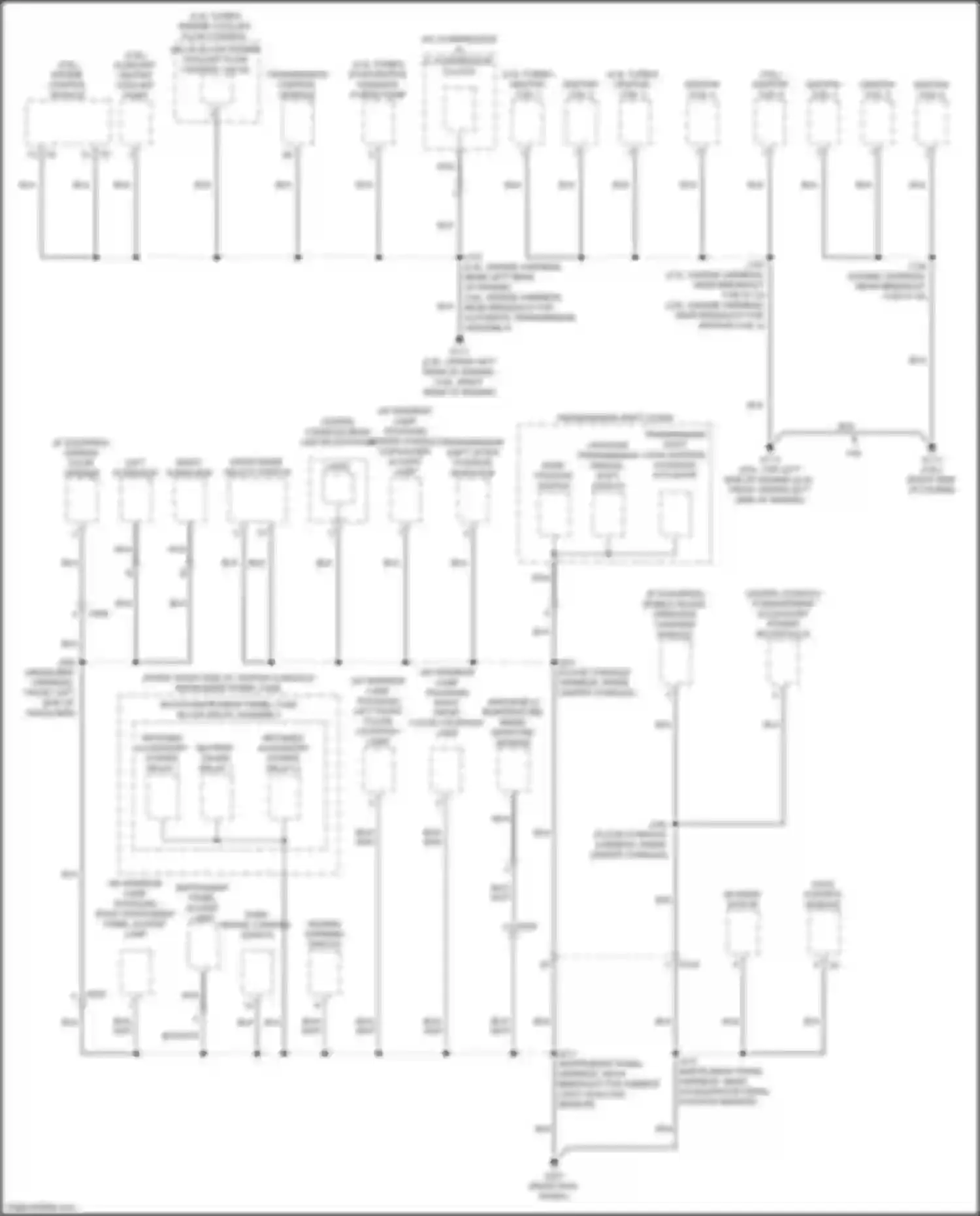 Blazer Chevrolet III facelift (2022-2024): Ground distribution circuit (2 of 6)