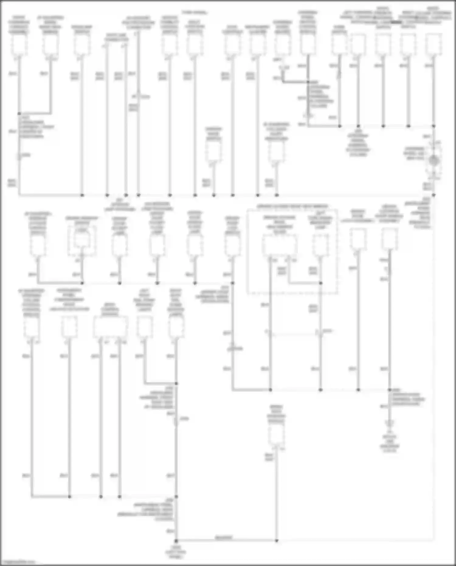 Blazer Chevrolet III facelift (2022-2024): Ground distribution circuit (3 of 6)