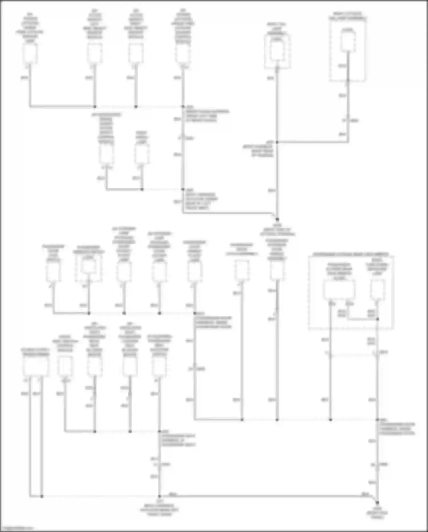 Blazer Chevrolet III facelift (2022-2024): Ground distribution circuit (5 of 6)