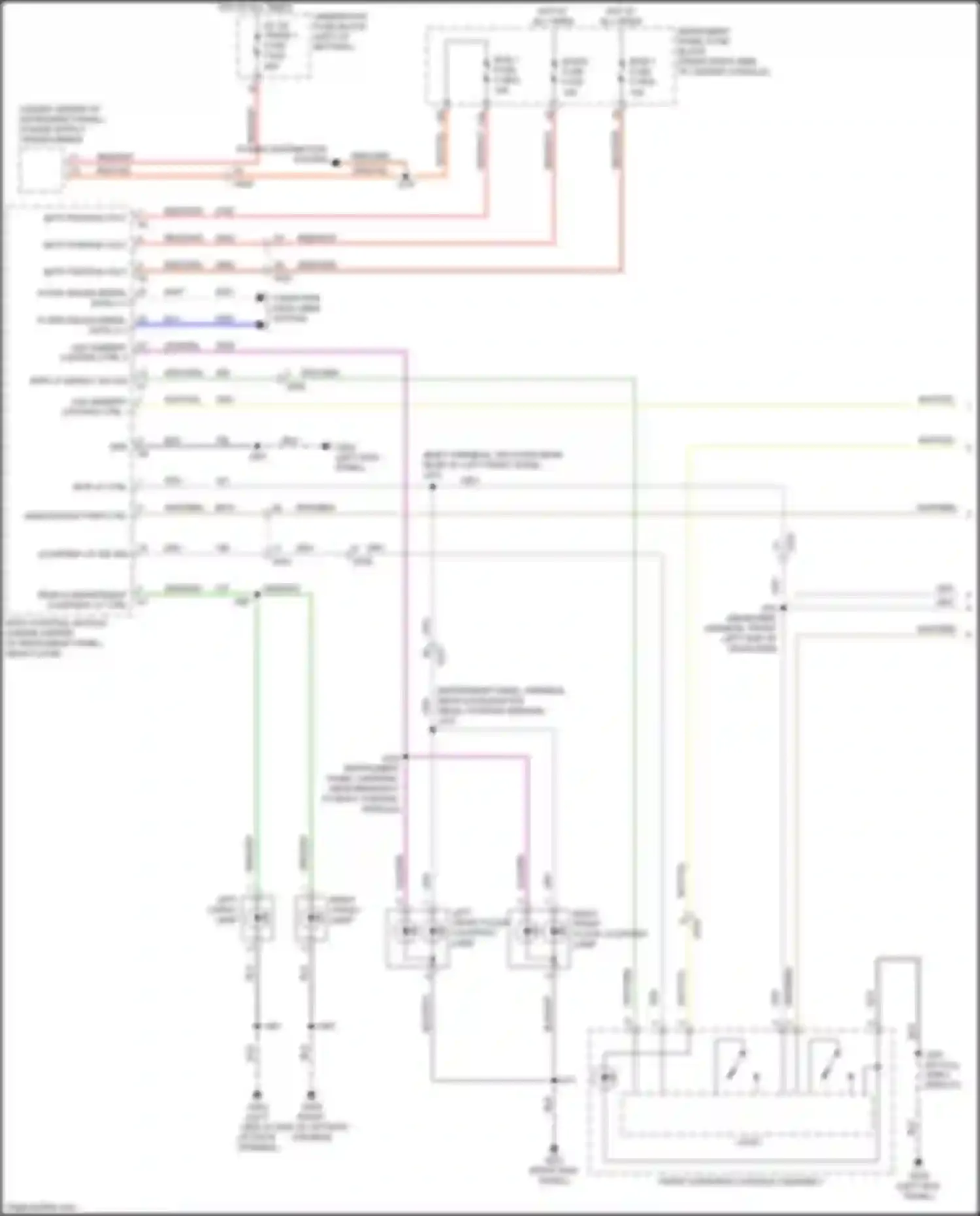 Blazer Chevrolet III facelift (2022-2024): Courtesy lamps circuit (1 of 3)