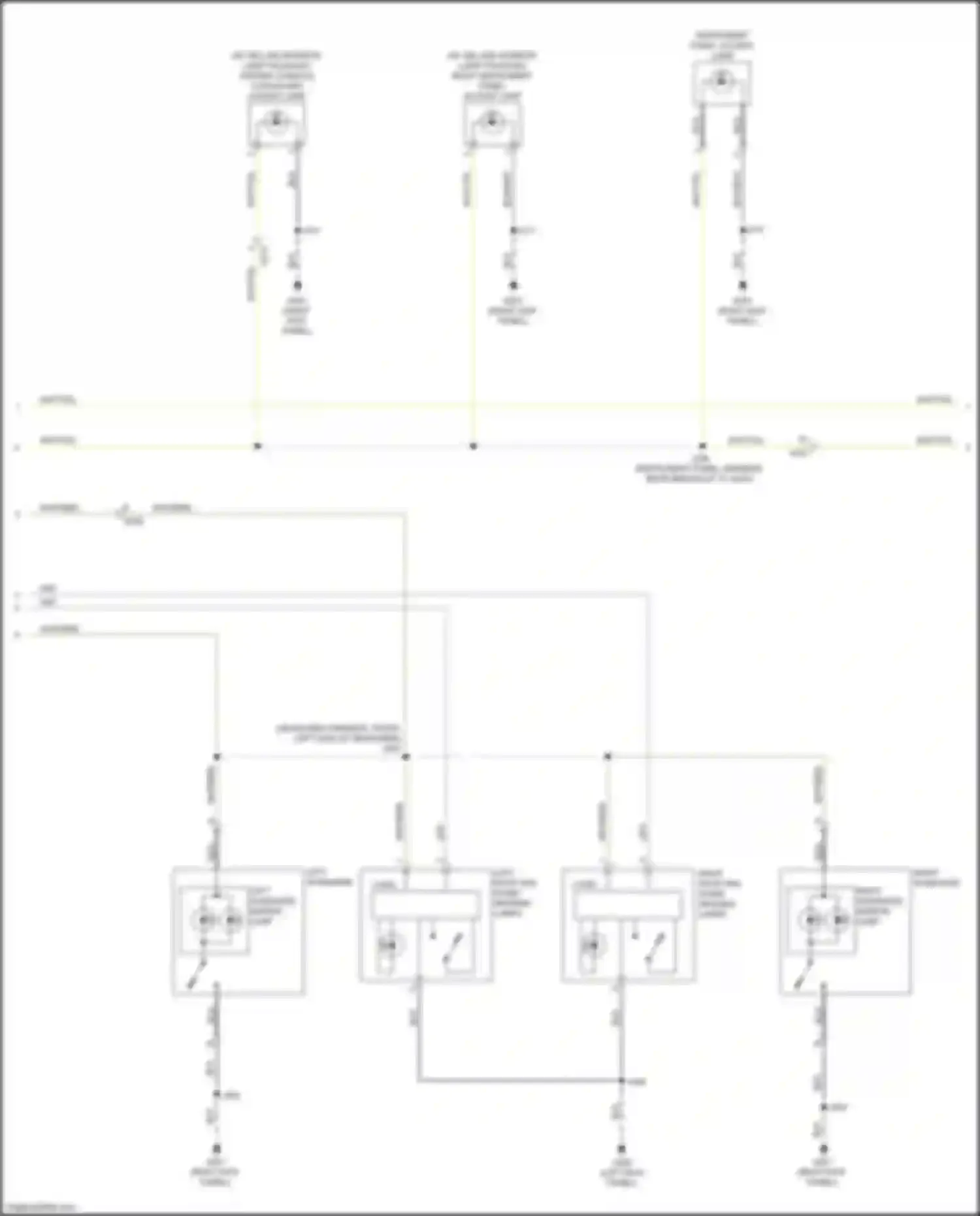 Blazer Chevrolet III facelift (2022-2024): Courtesy lamps circuit (2 of 3)