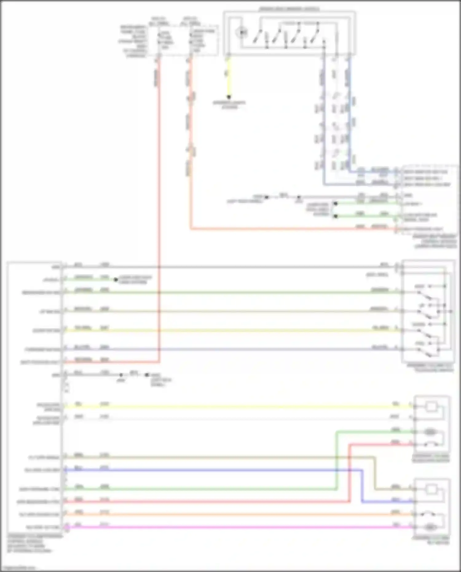 Blazer Chevrolet III facelift (2022-2024): Memory power tilt & power telescopic circuit