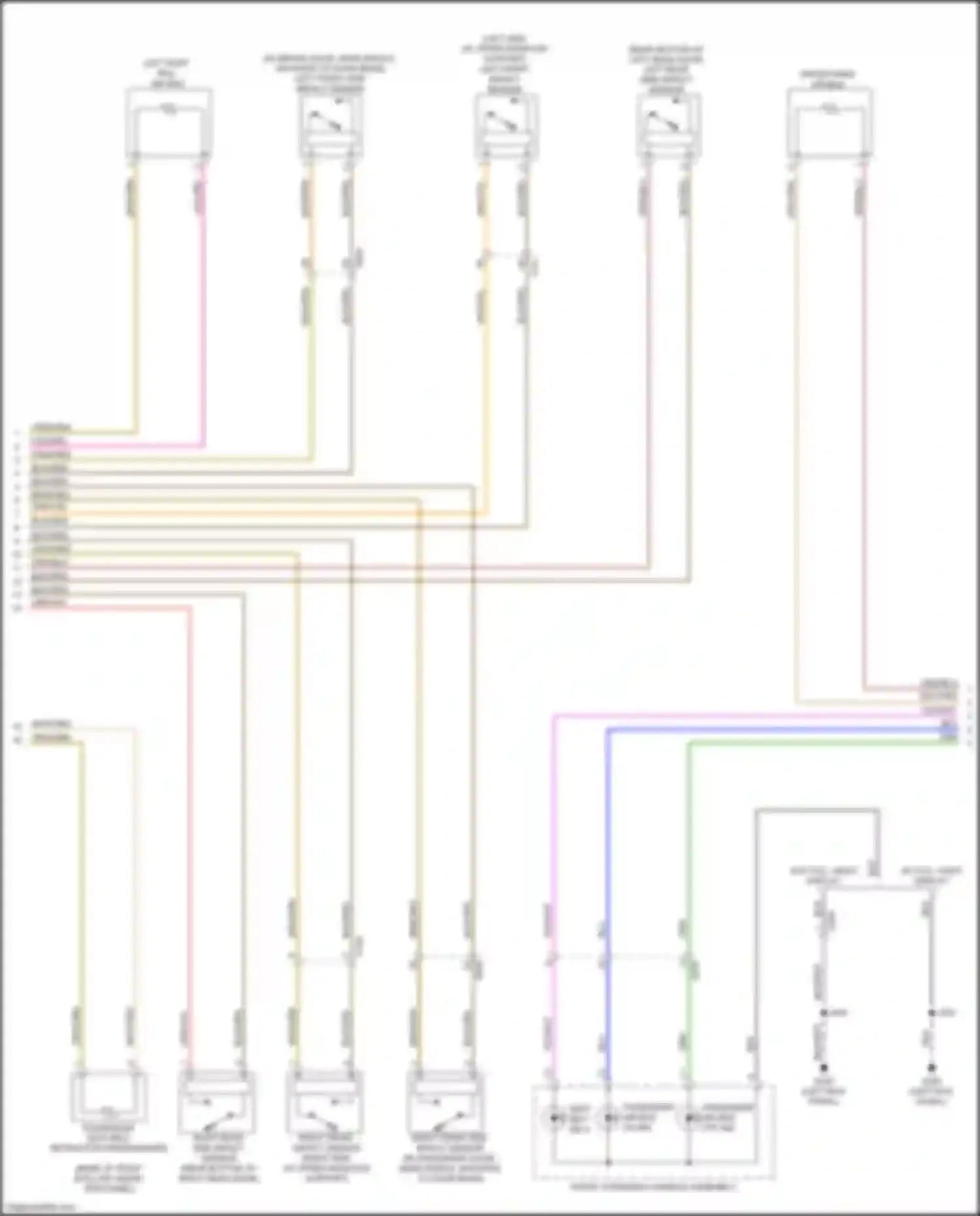 Blazer Chevrolet III facelift (2022-2024): Supplemental restraints circuit (2 of 3)