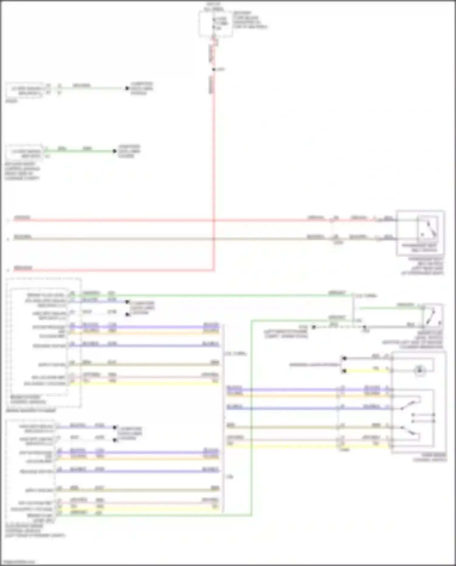 Blazer Chevrolet III facelift (2022-2024): Warning systems circuit (2 of 2)