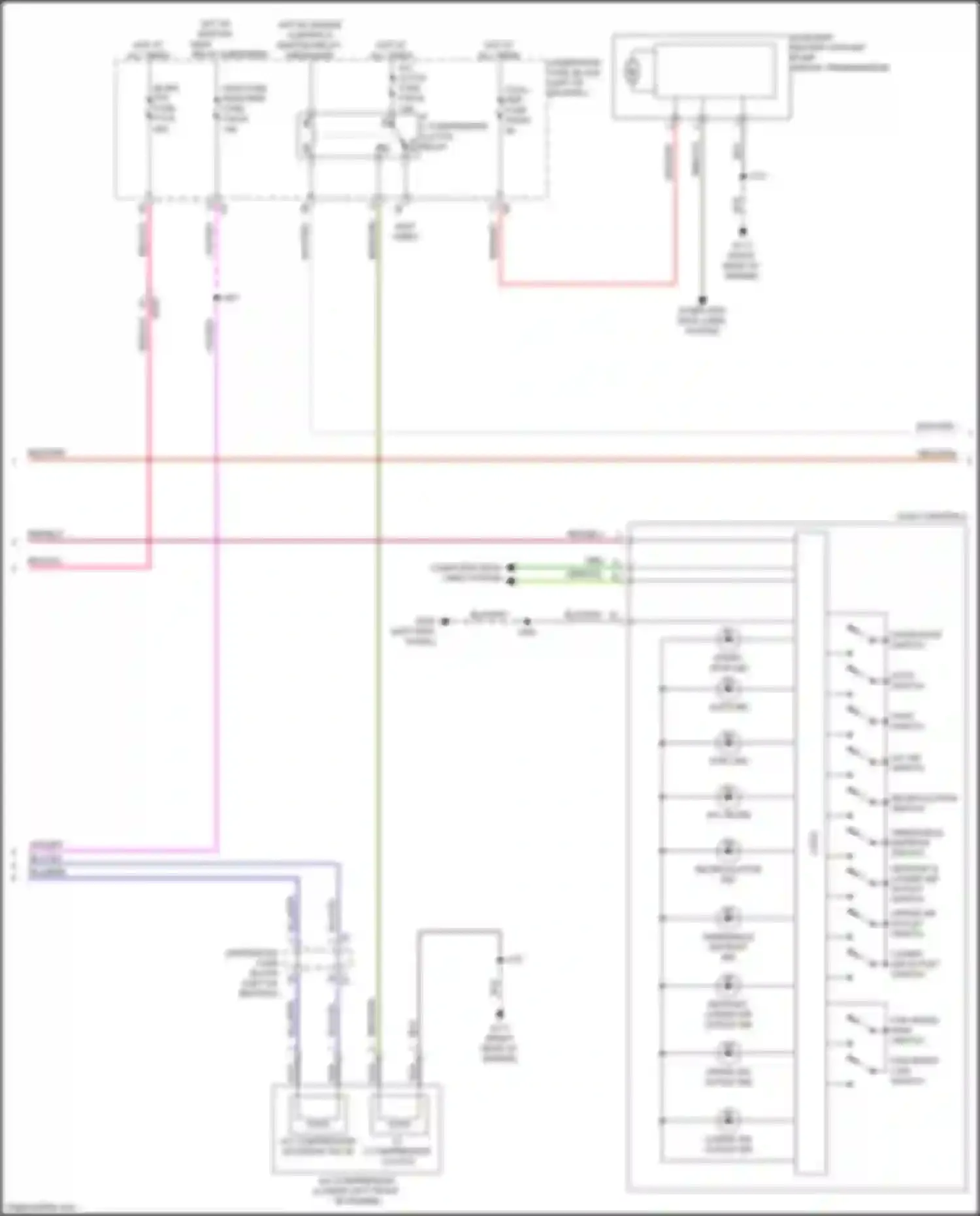 Wiring diagram a/c compressor clutch relay for Chevrolet Blazer III facelift (2022-2024) (2 of 6)