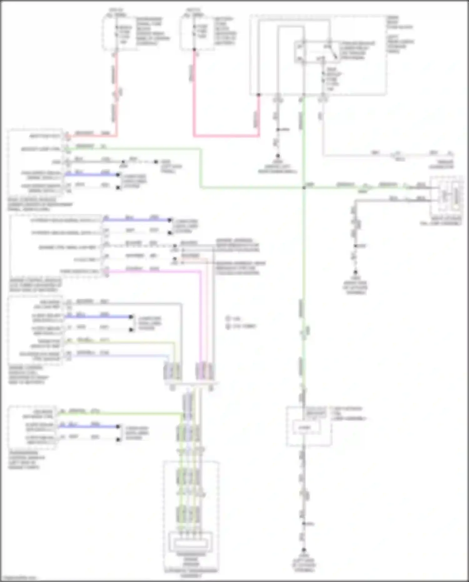 Wiring diagram automatic transmission assembly for Chevrolet Blazer III facelift (2022-2024) (4 of 6)