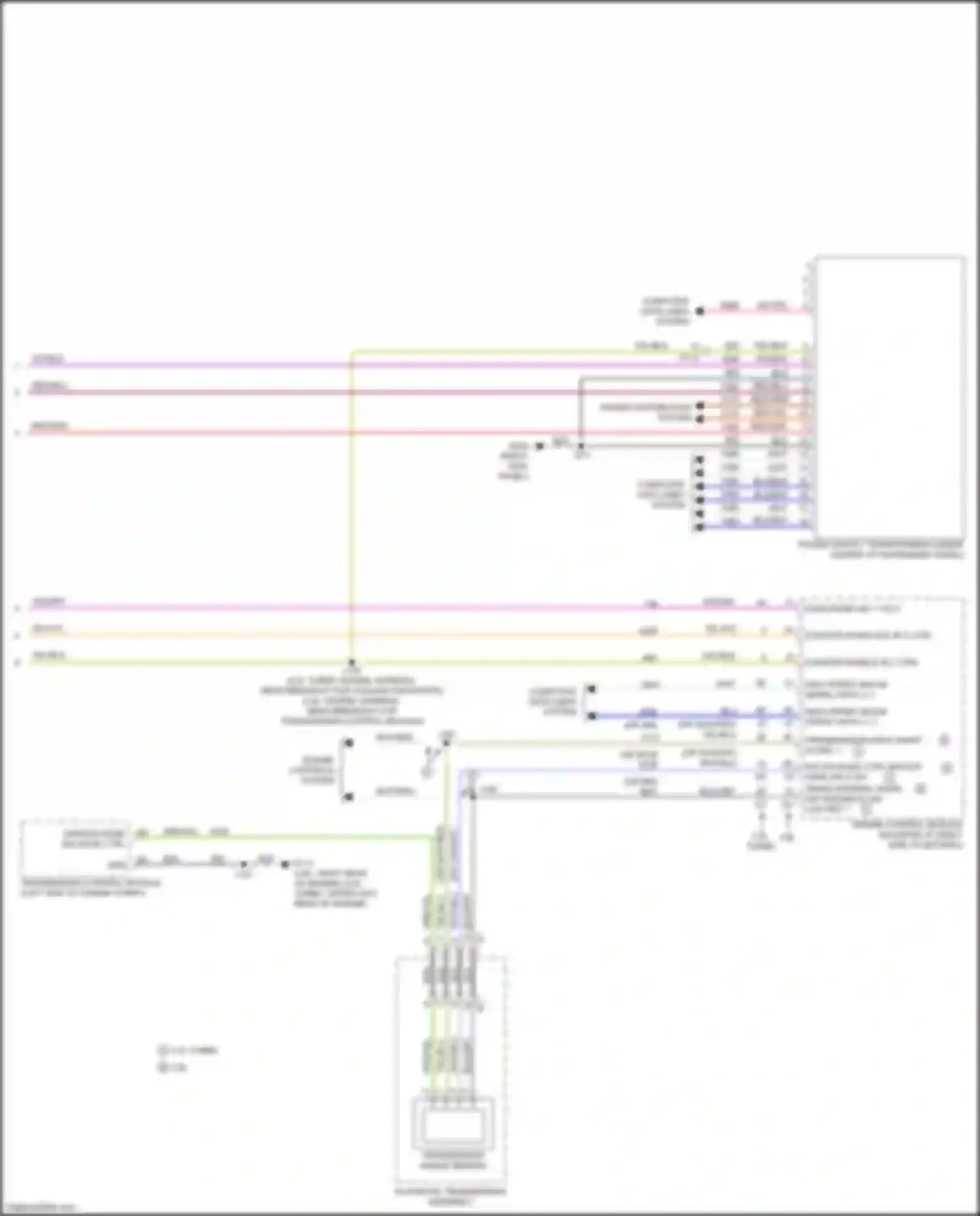 Wiring diagram automatic transmission assembly for Chevrolet Blazer III facelift (2022-2024) (6 of 6)
