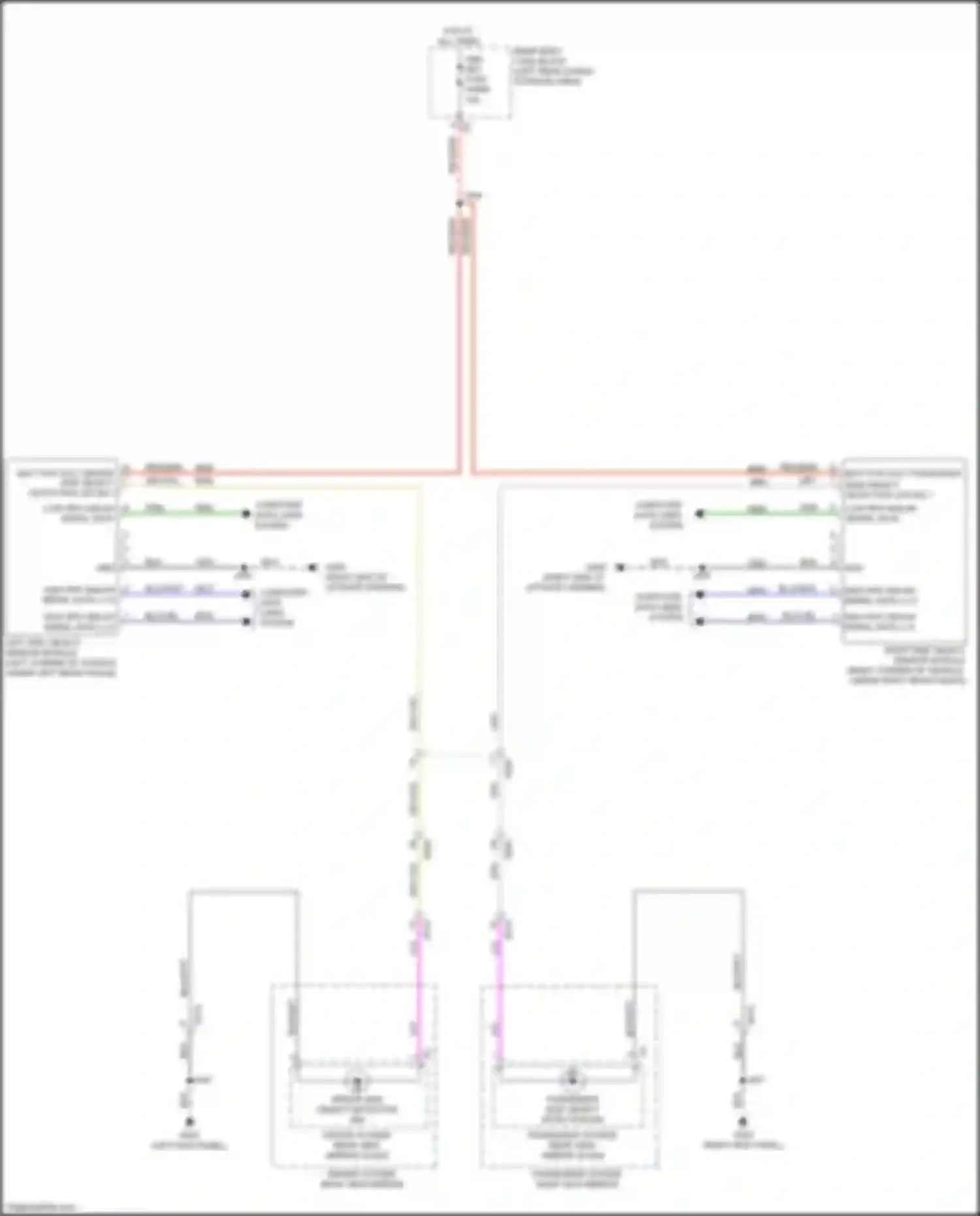 Wiring diagram driver outside rear view mirror glass for Chevrolet Blazer III facelift (2022-2024) (1 of 6)