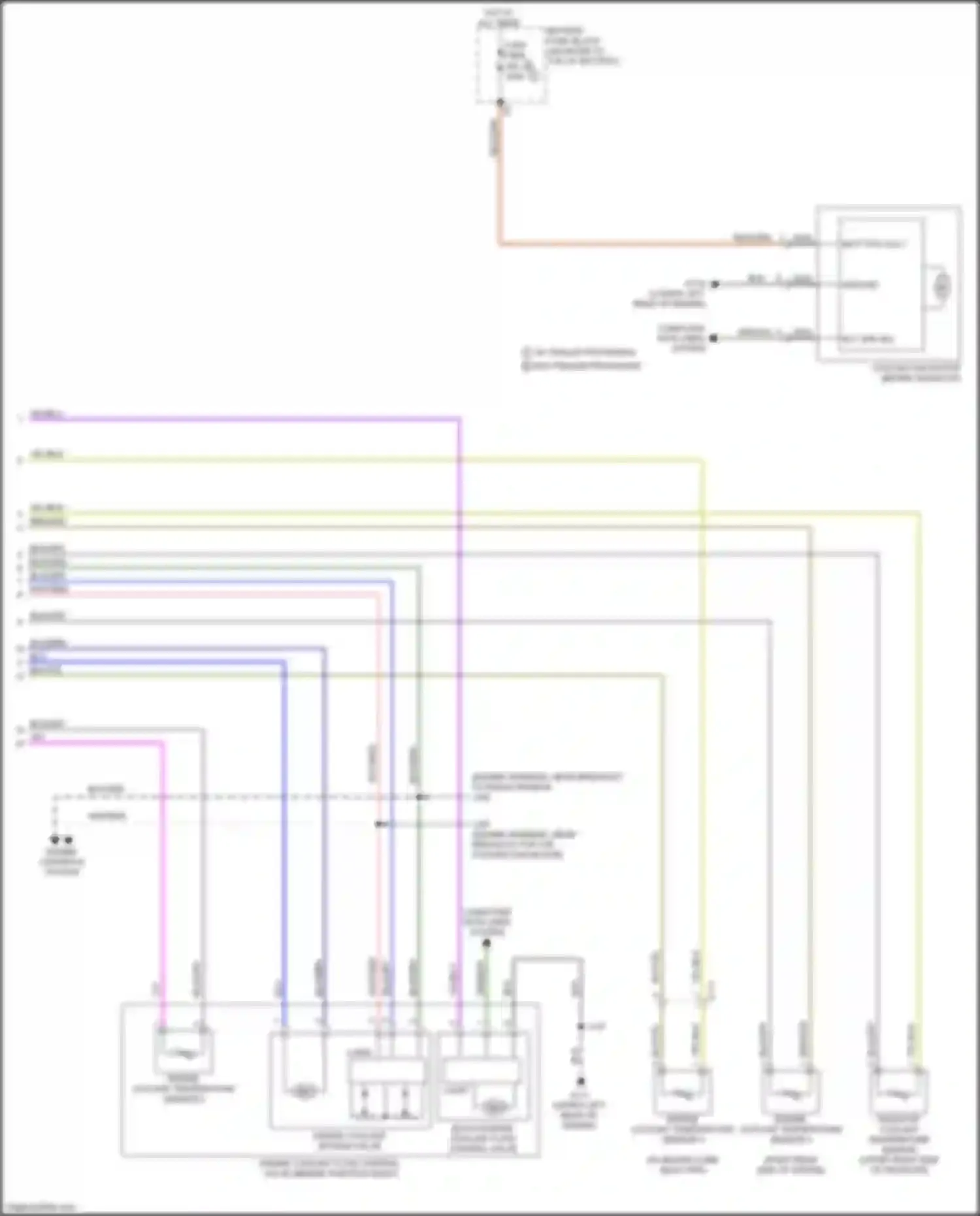Wiring diagram engine coolant bypass valve for Chevrolet Blazer III facelift (2022-2024) (1 of 3)