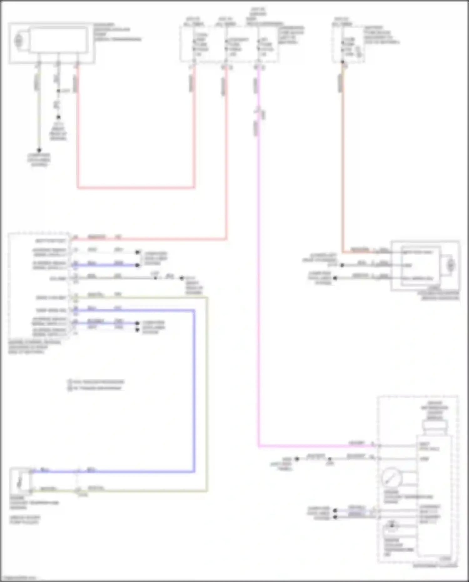 Wiring diagram engine coolant temperature sensor for Chevrolet Blazer III facelift (2022-2024) (1 of 3)