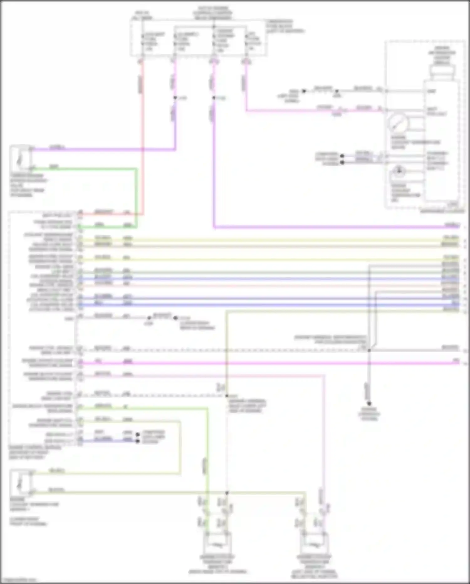 Wiring diagram engine outlet coolant temperature signal for Chevrolet Blazer III facelift (2022-2024) (1 of 1)