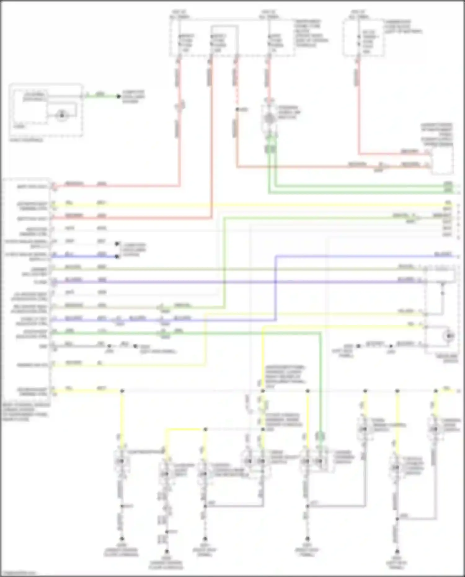 Wiring diagram hazard warning switch for Chevrolet Blazer III facelift (2022-2024) (3 of 3)