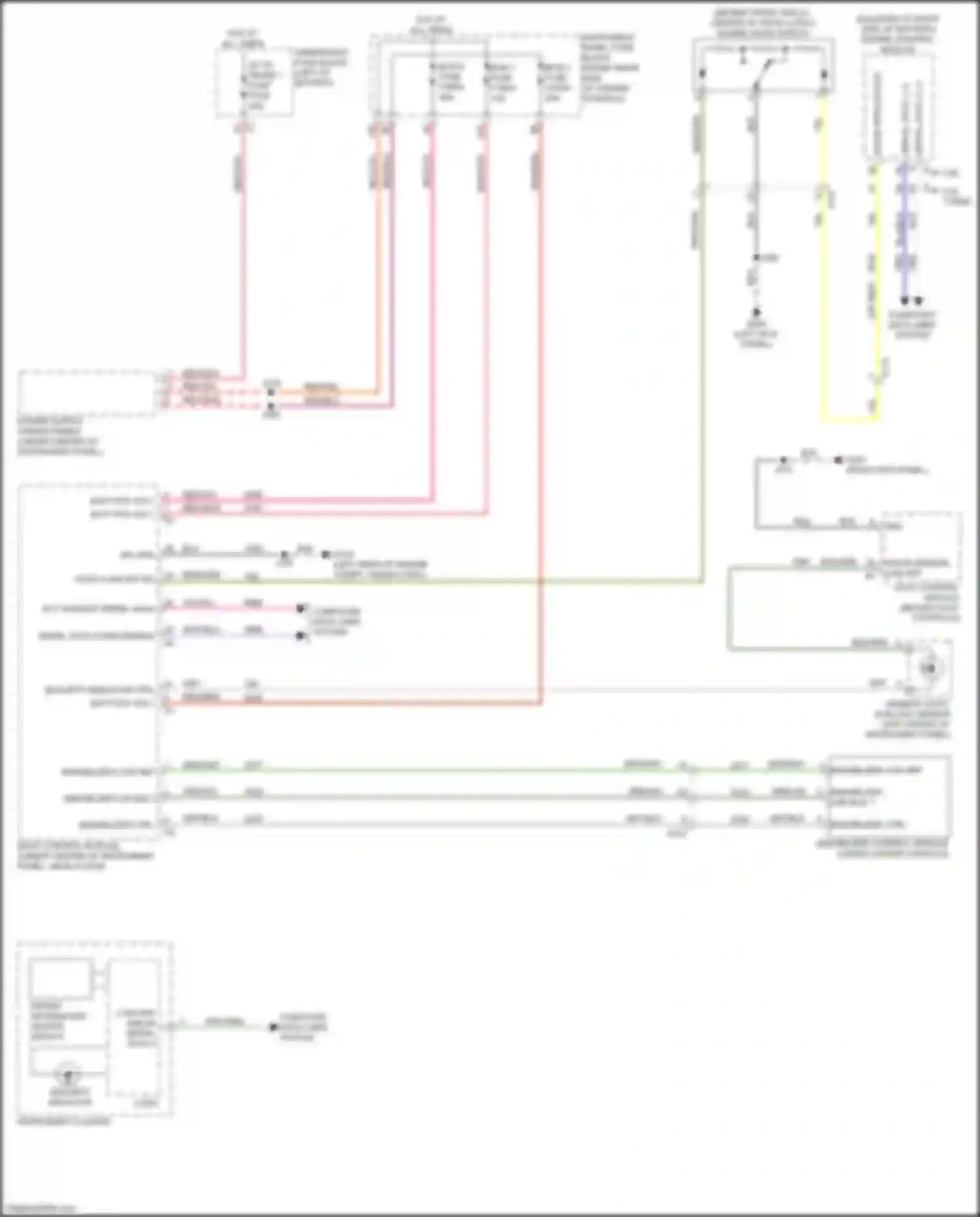 Wiring diagram hood ajar sw sig for Chevrolet Blazer III facelift (2022-2024) (2 of 2)