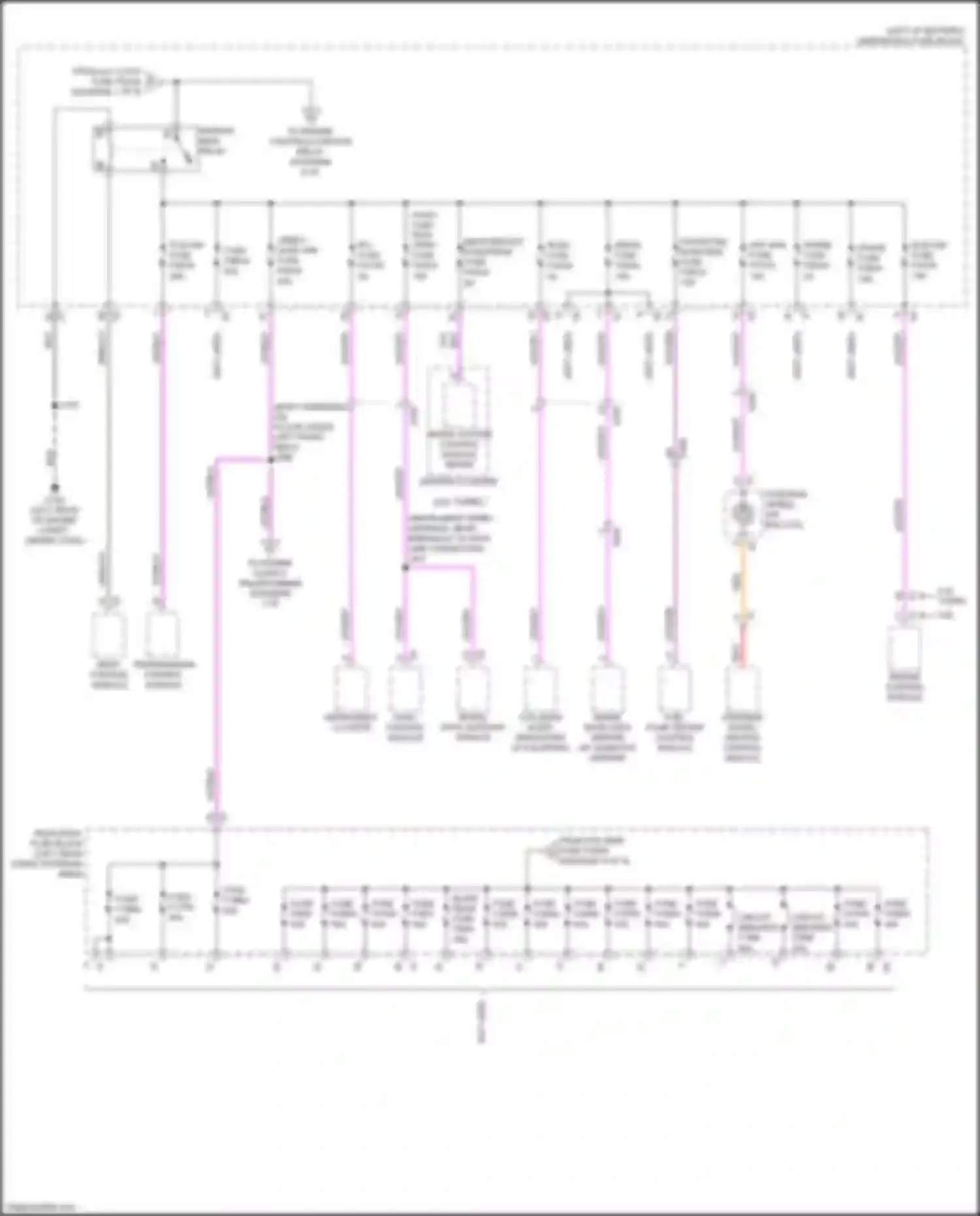 Wiring diagram inside rear view mirror for Chevrolet Blazer III facelift (2022-2024) (3 of 3)