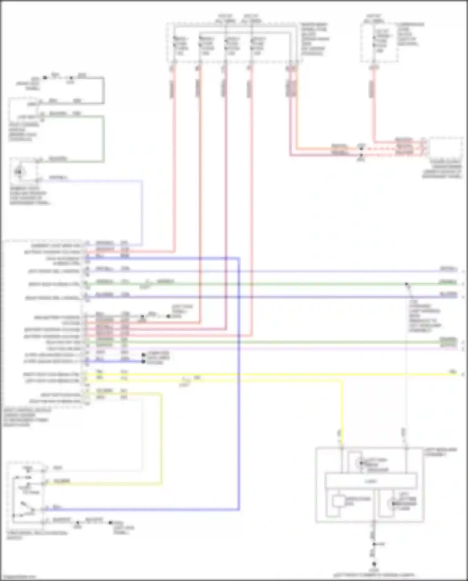 Wiring diagram left front drl control for Chevrolet Blazer III facelift (2022-2024) (1 of 1)