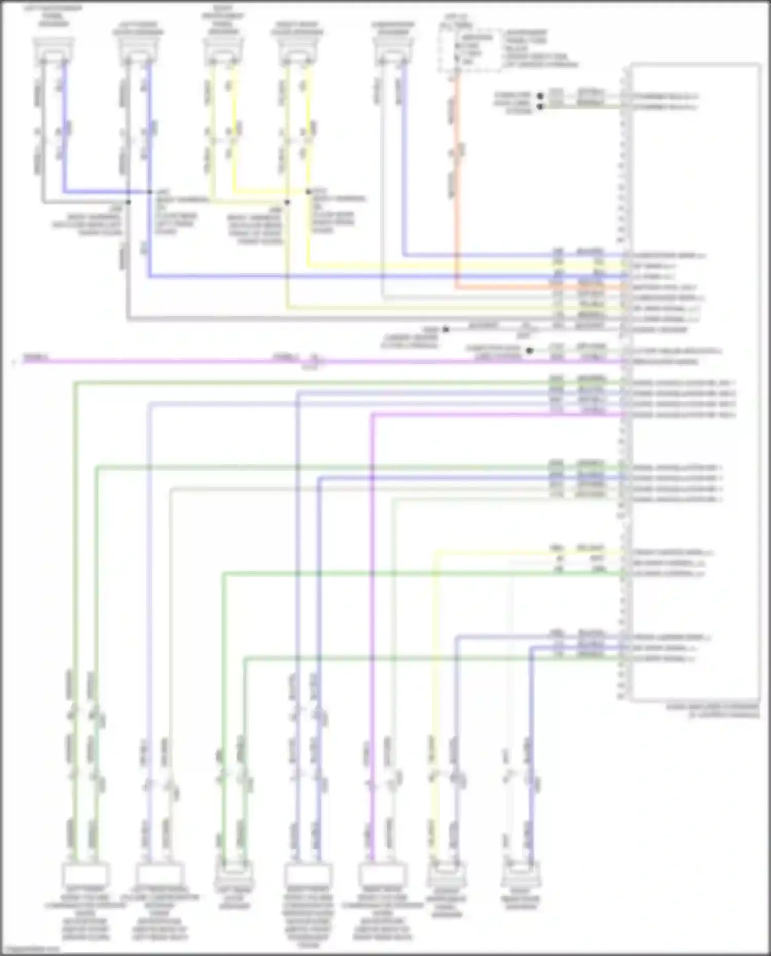 Wiring diagram noise cancellation mic sig 2 for Chevrolet Blazer III facelift (2022-2024) (1 of 2)