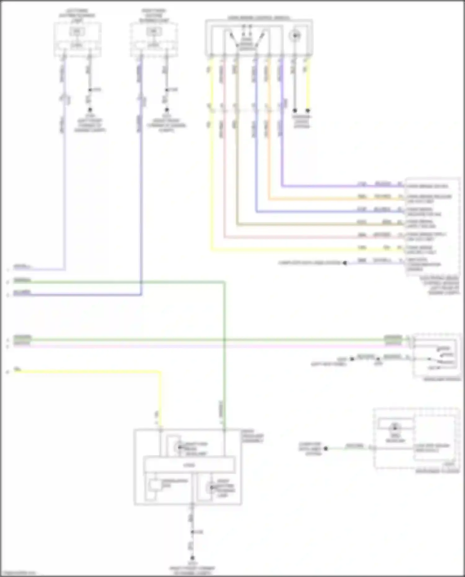 Wiring diagram park brake release sw sig for Chevrolet Blazer III facelift (2022-2024) (2 of 2)