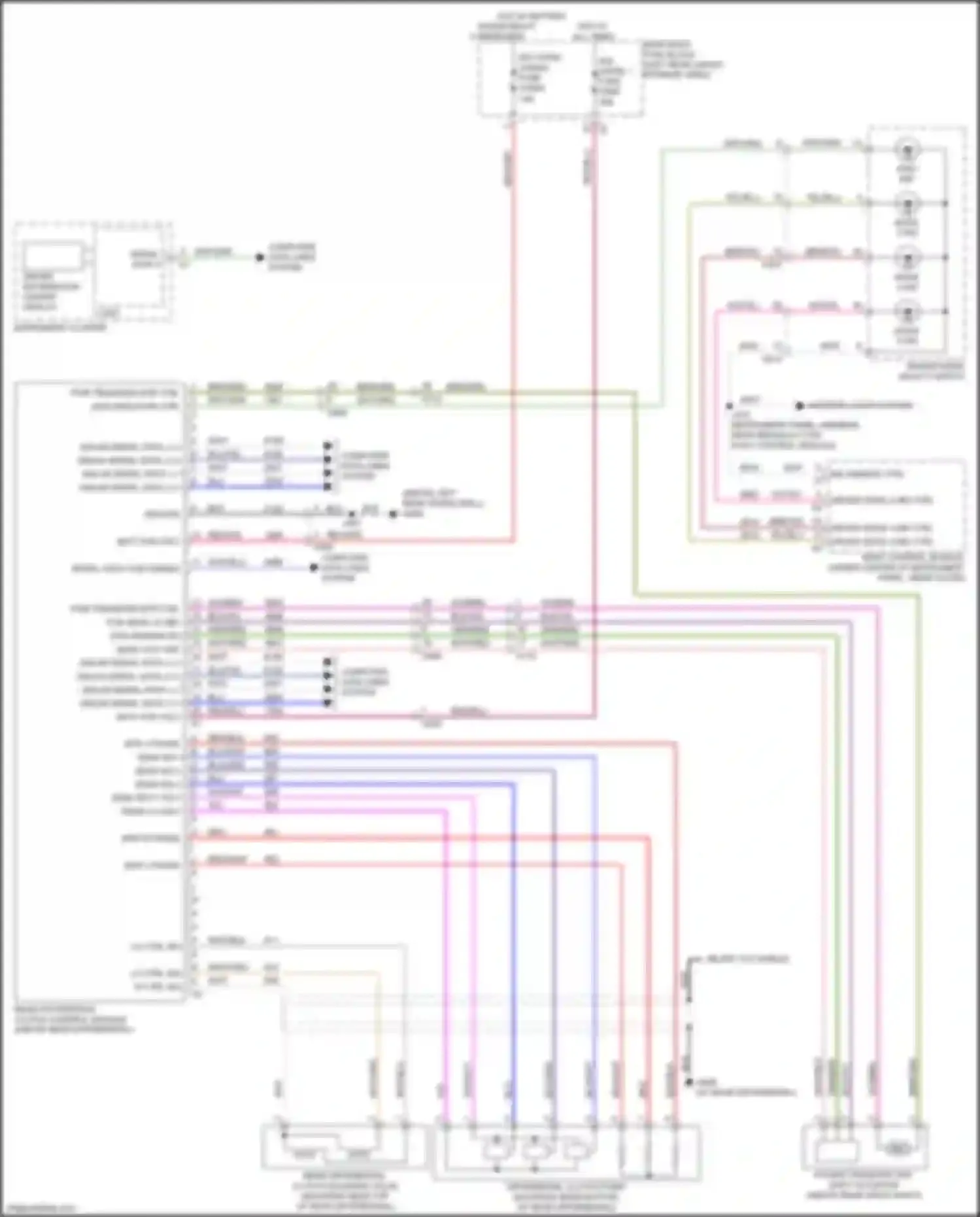 Wiring diagram power transfer unit shift actuator for Chevrolet Blazer III facelift (2022-2024) (1 of 1)