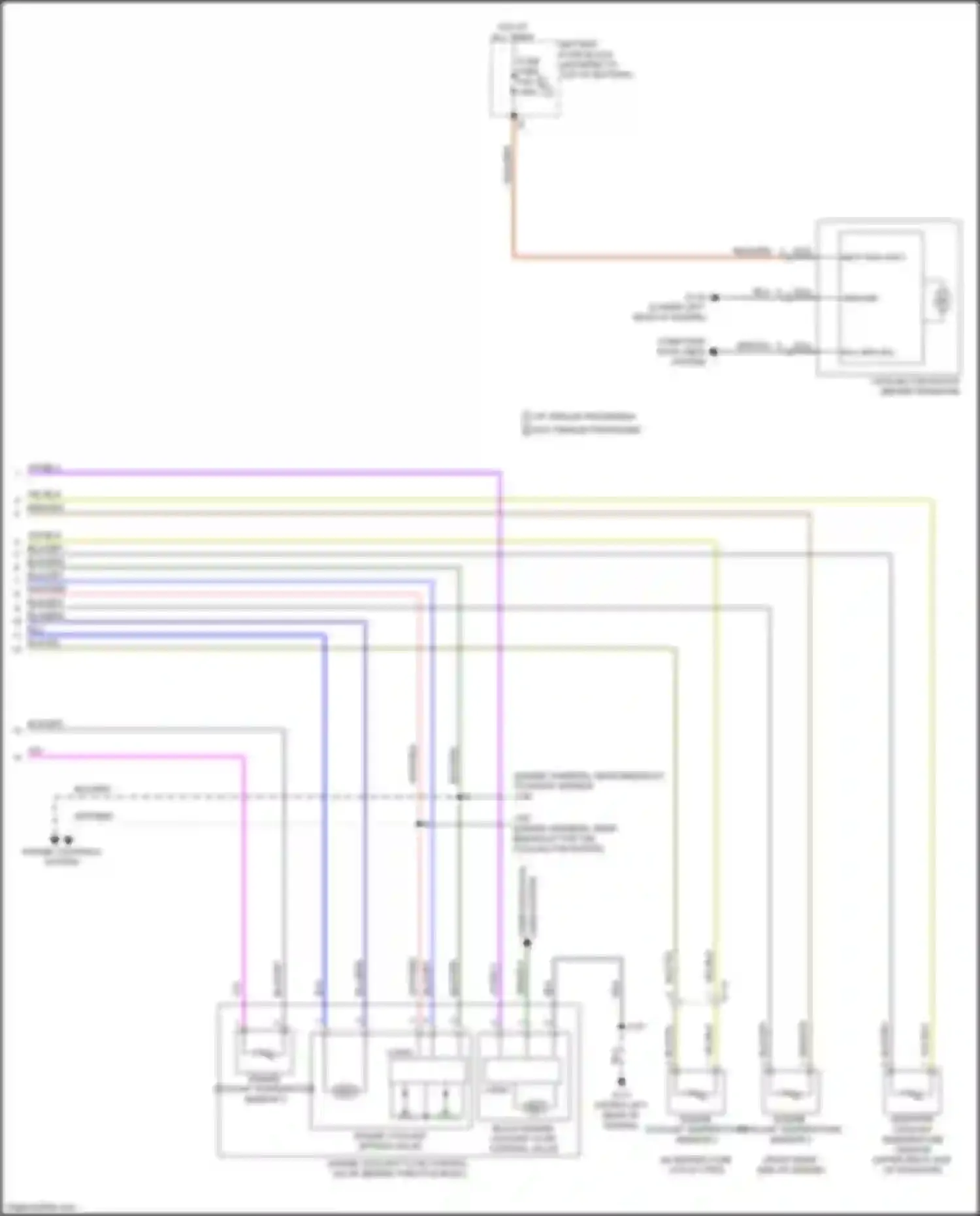 Wiring diagram radiator coolant temperature sensor for Chevrolet Blazer III facelift (2022-2024) (2 of 3)