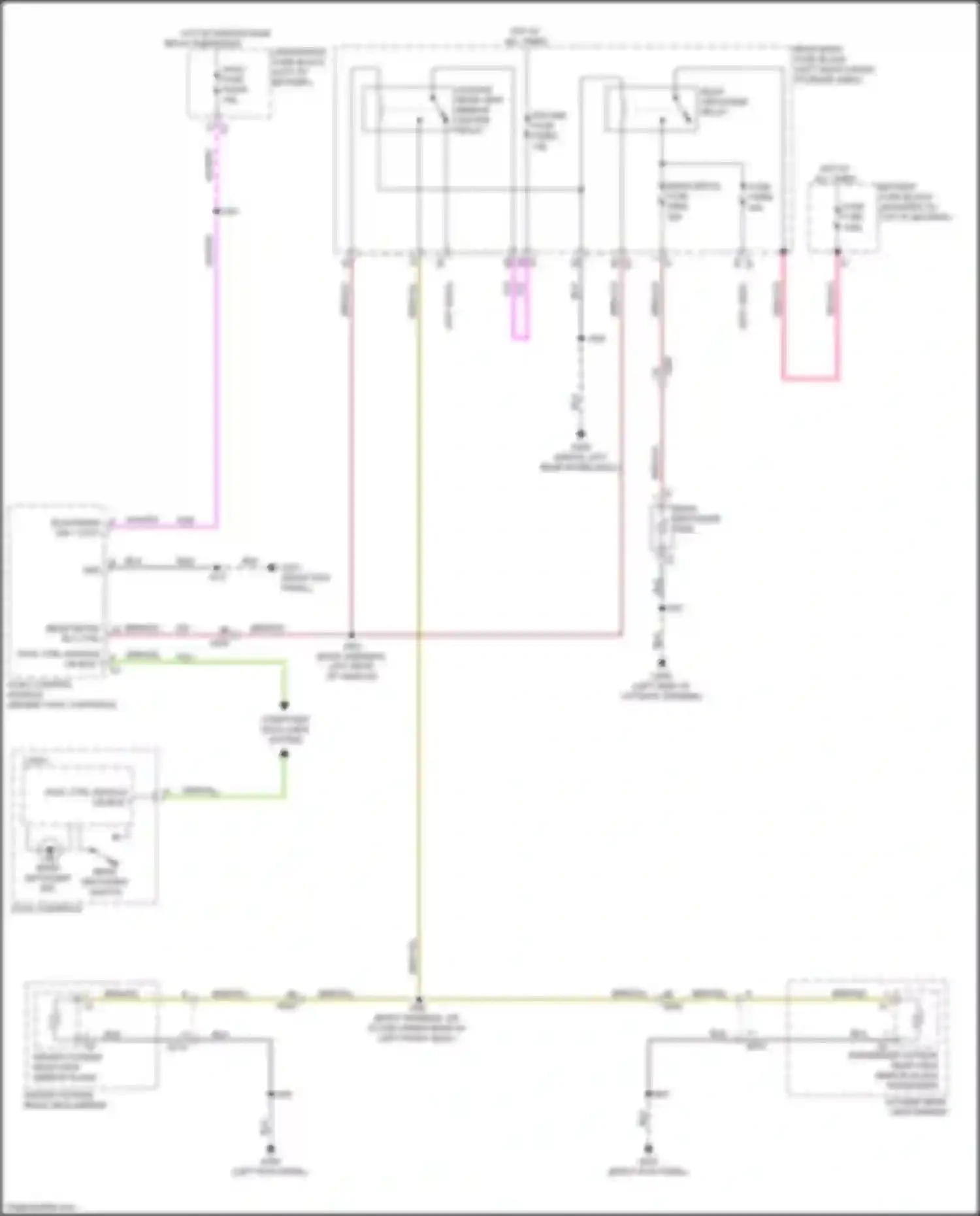 Wiring diagram rear defogger grid for Chevrolet Blazer III facelift (2022-2024) (1 of 2)