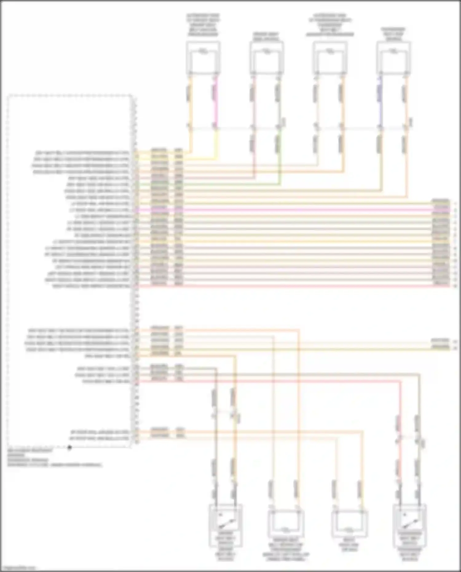 Wiring diagram rf impact discriminating sensor lo ref for Chevrolet Blazer III facelift (2022-2024) (1 of 1)