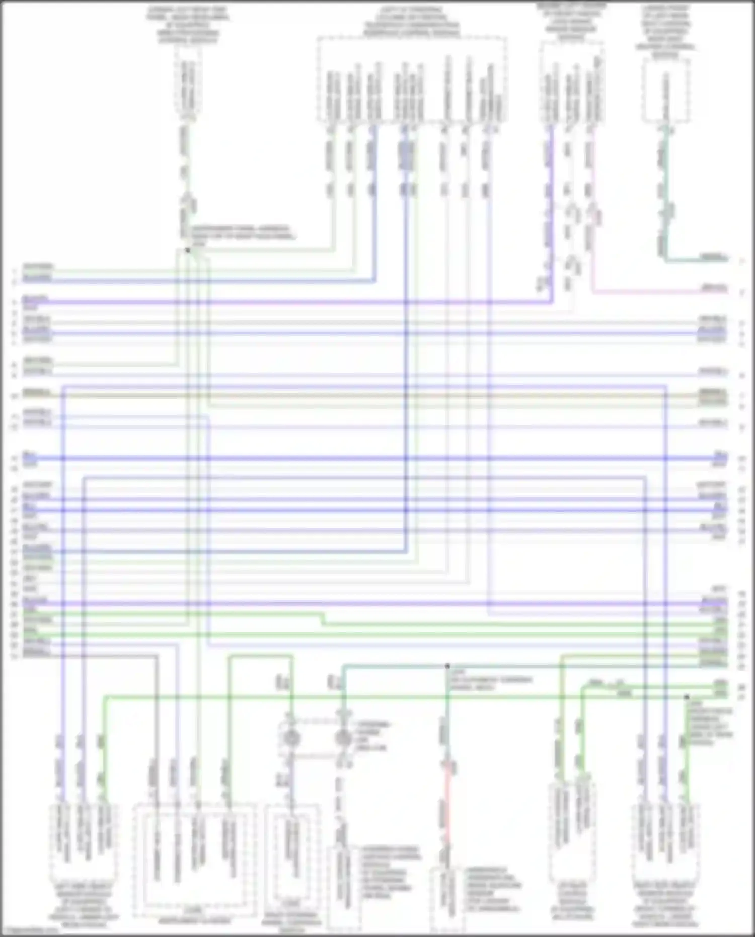 Wiring diagram right side object sensor module for Chevrolet Blazer III facelift (2022-2024) (2 of 4)