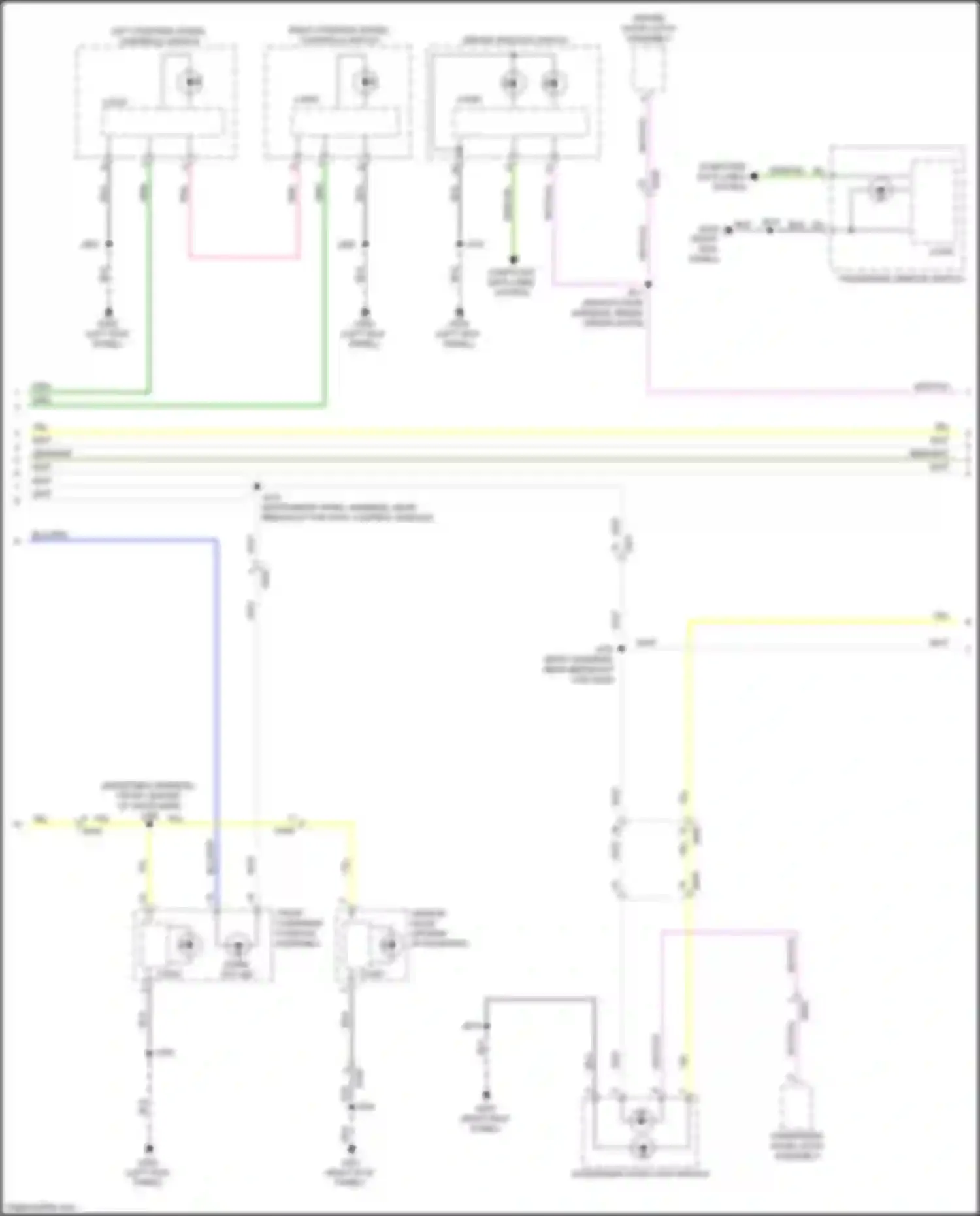 Wiring diagram right steering wheel controls switch for Chevrolet Blazer III facelift (2022-2024) (4 of 9)
