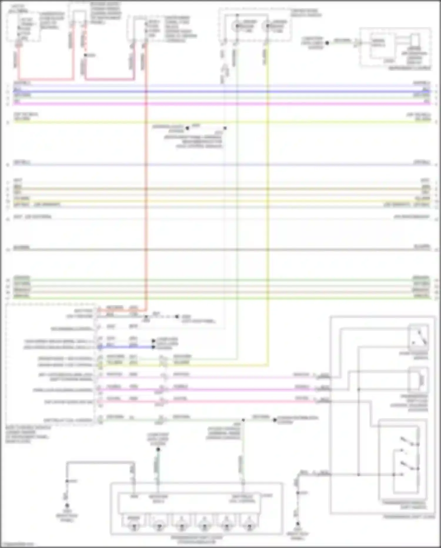 Wiring diagram transmission shift lock control solenoid actuator for Chevrolet Blazer III facelift (2022-2024) (3 of 4)
