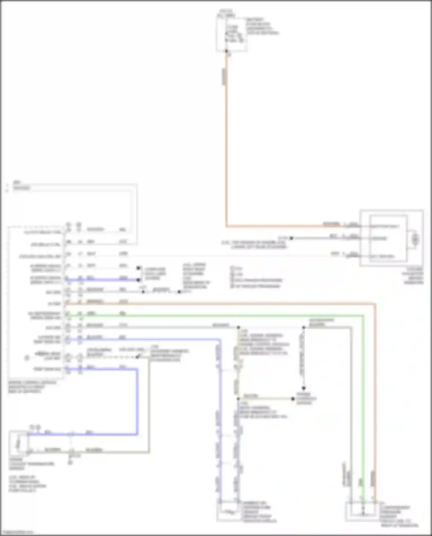Wiring diagram ambient air temperature sensor for Chevrolet Blazer III (2018-2023) (1 of 6)