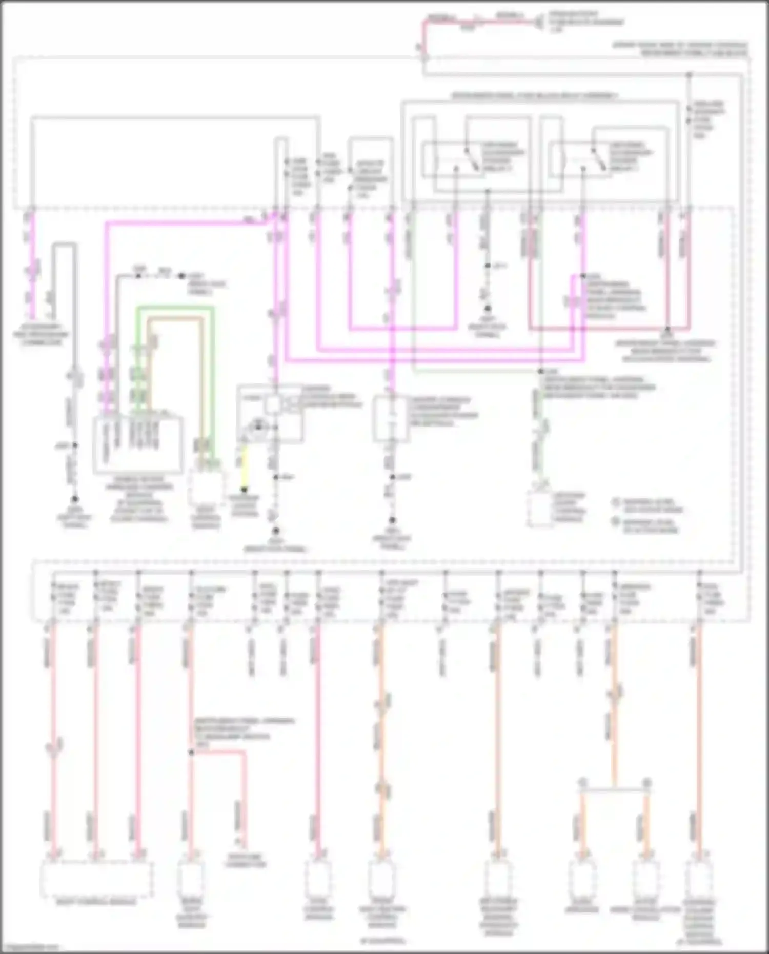 Wiring diagram audio amplifier for Chevrolet Blazer III (2018-2023) (2 of 2)