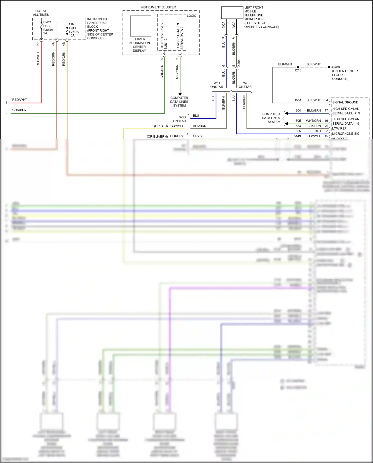 Wiring diagram blu for Chevrolet Blazer III (2018-2023) (52 of 110)