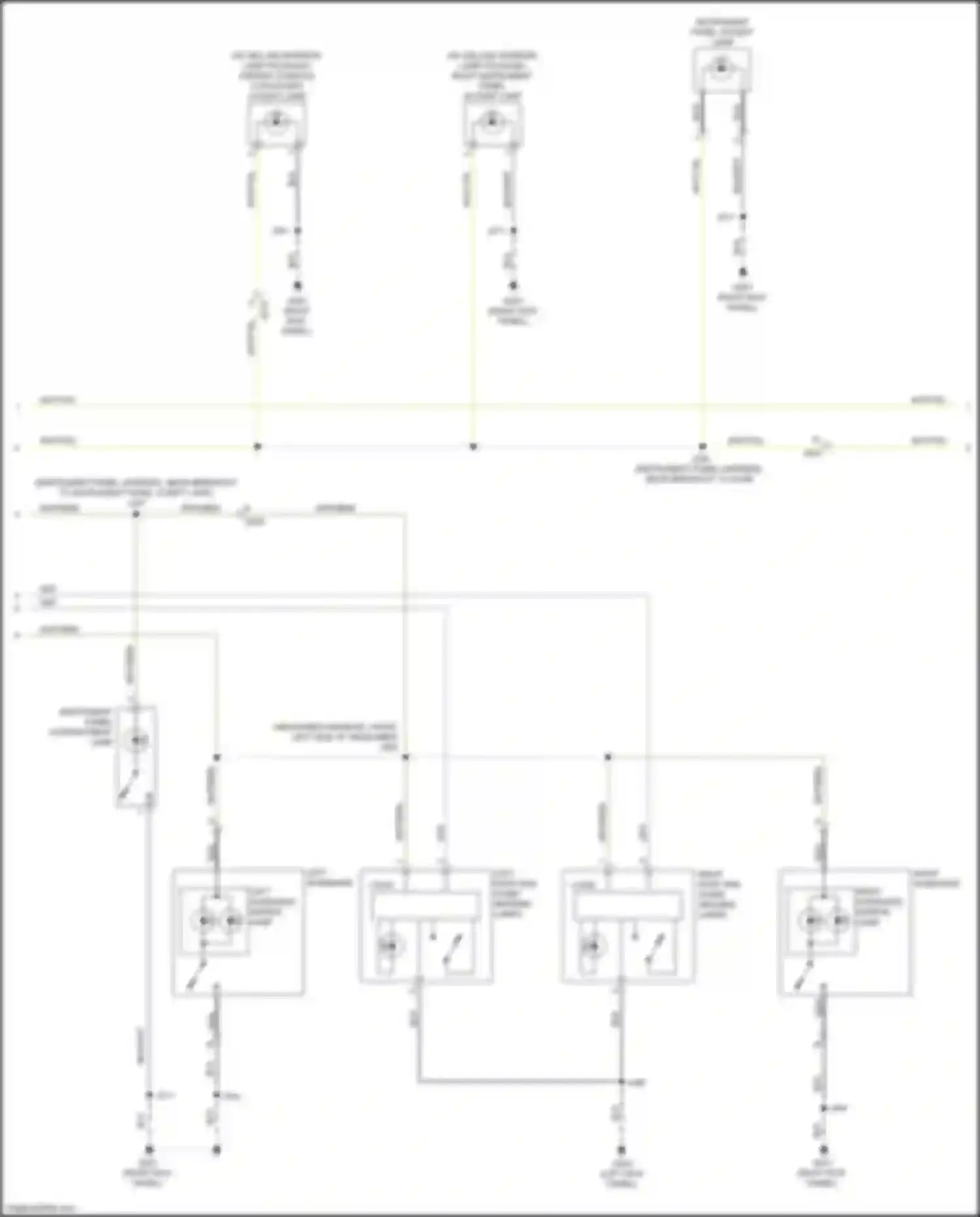 Wiring diagram center console cupholder accent lamp for Chevrolet Blazer III (2018-2023) (1 of 2)
