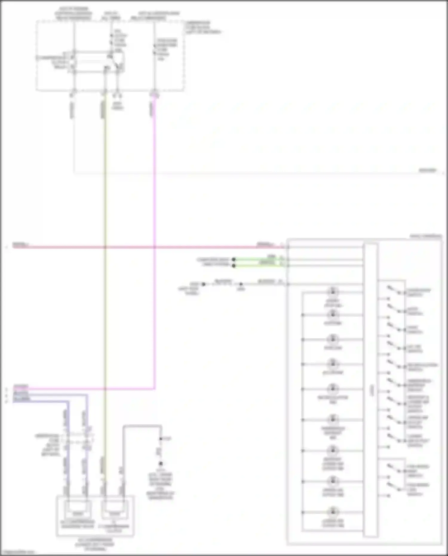 Wiring diagram fan speed low switch for Chevrolet Blazer III (2018-2023) (1 of 3)