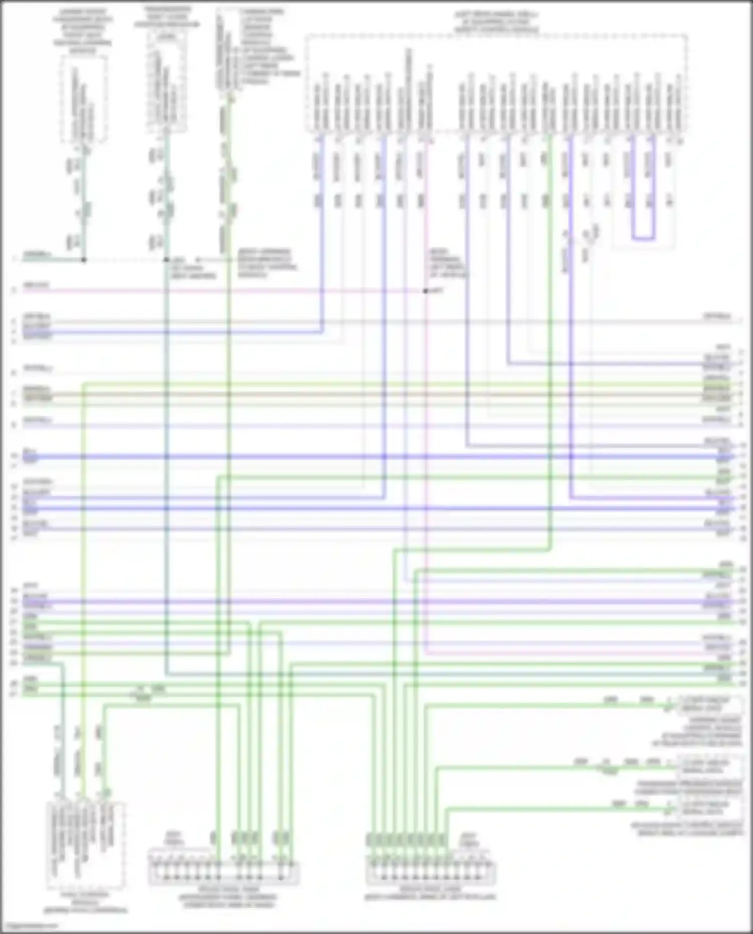 Wiring diagram hands-free liftgate sensor control module for Chevrolet Blazer III (2018-2023) (1 of 4)