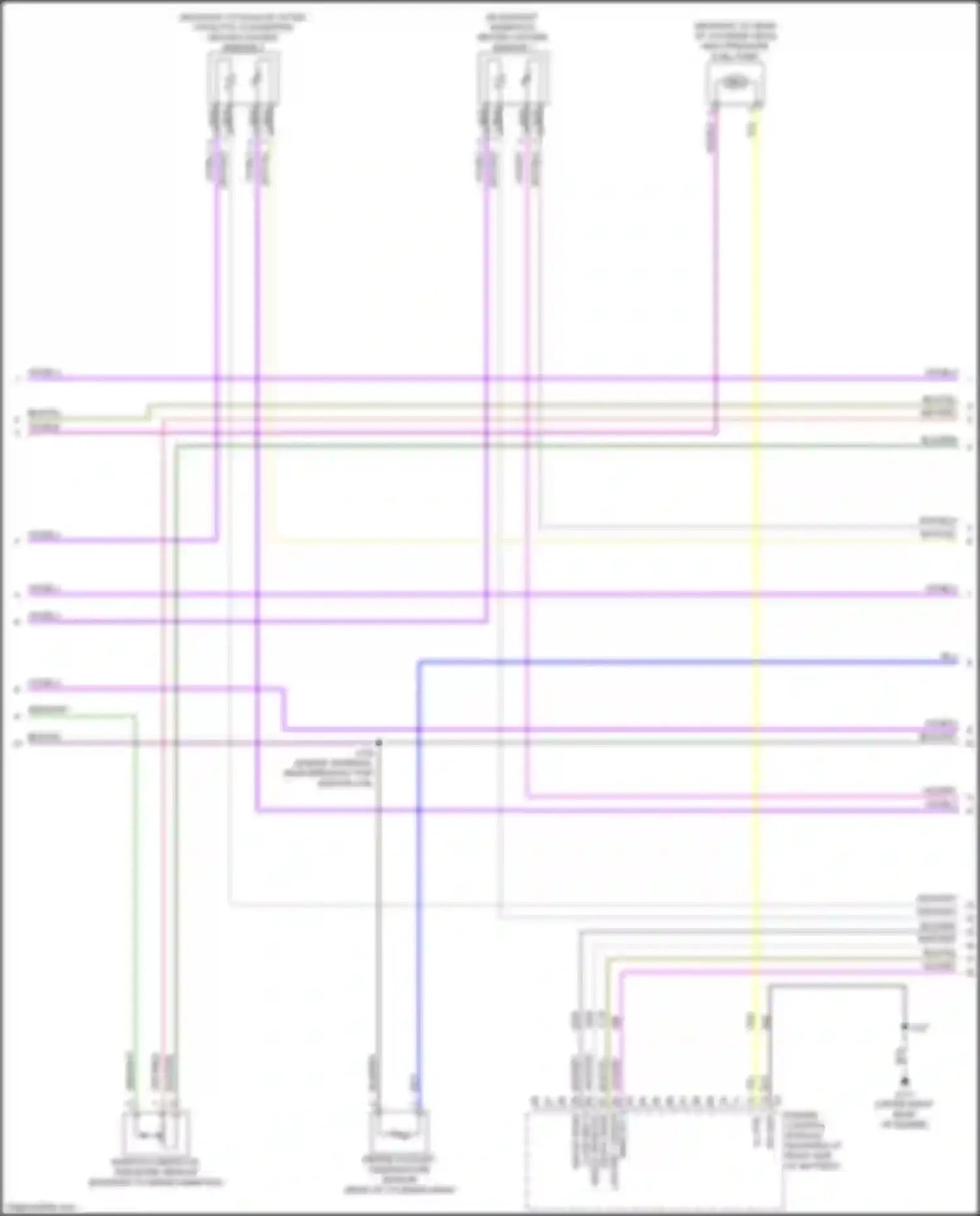 Wiring diagram heated oxygen sensor 1 for Chevrolet Blazer III (2018-2023) (3 of 3)