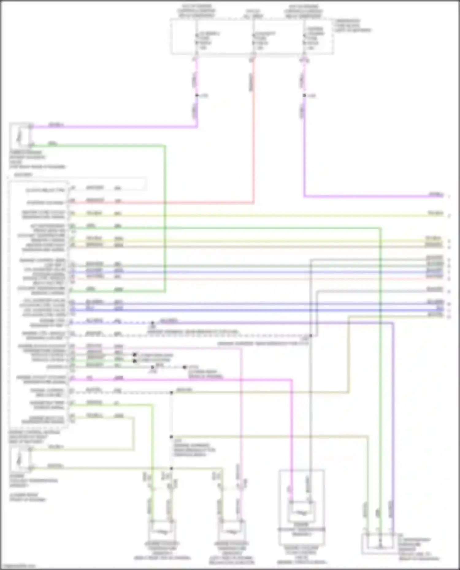 Wiring diagram heater core outlet temperature signal for Chevrolet Blazer III (2018-2023) (1 of 1)