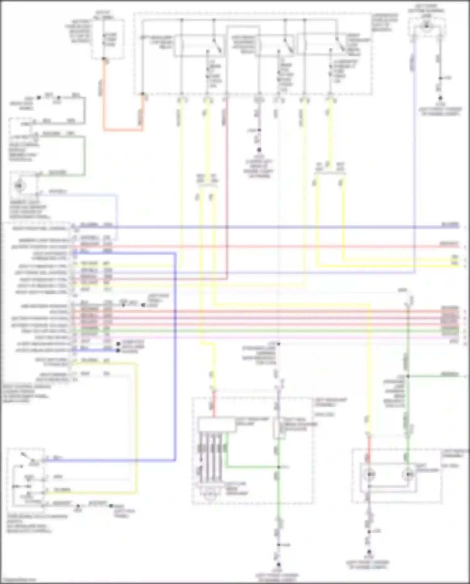 Wiring diagram high beam solenoid actuator relay for Chevrolet Blazer III (2018-2023) (2 of 3)